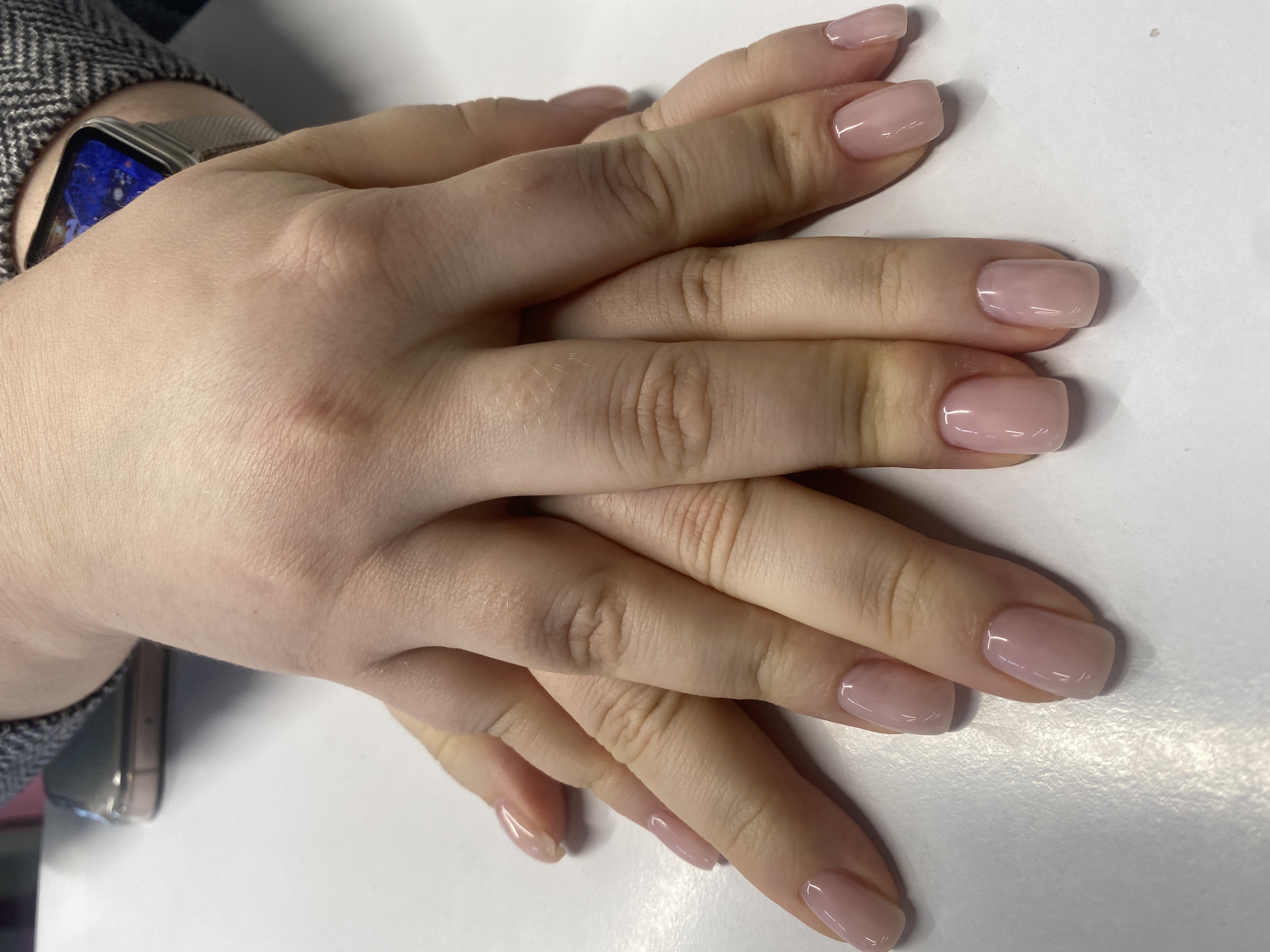 нюд, Маникюр, нежный, однотон, на каждый день, нежно розовый