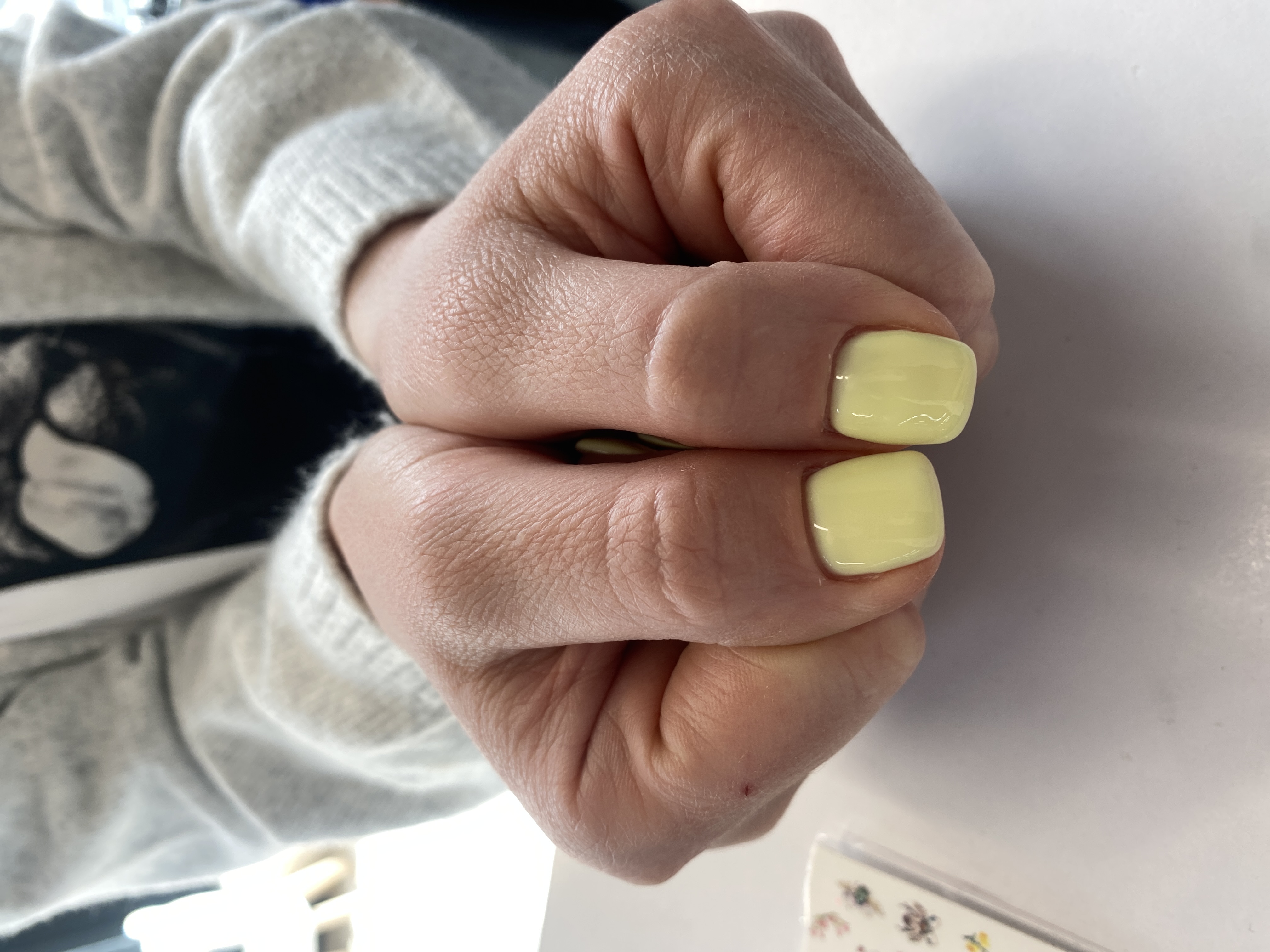 однотон, Маникюр, нюд, лимонный, на каждый день