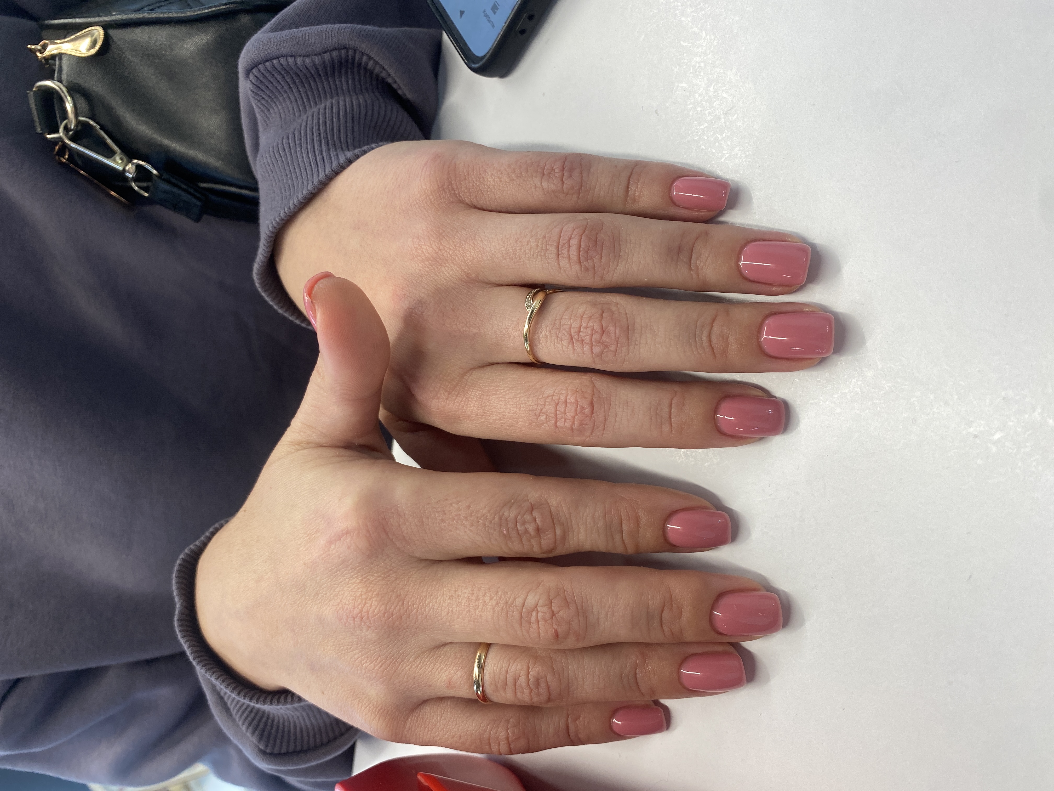 Маникюр, однотон, сиреневый, нюд, на каждый день