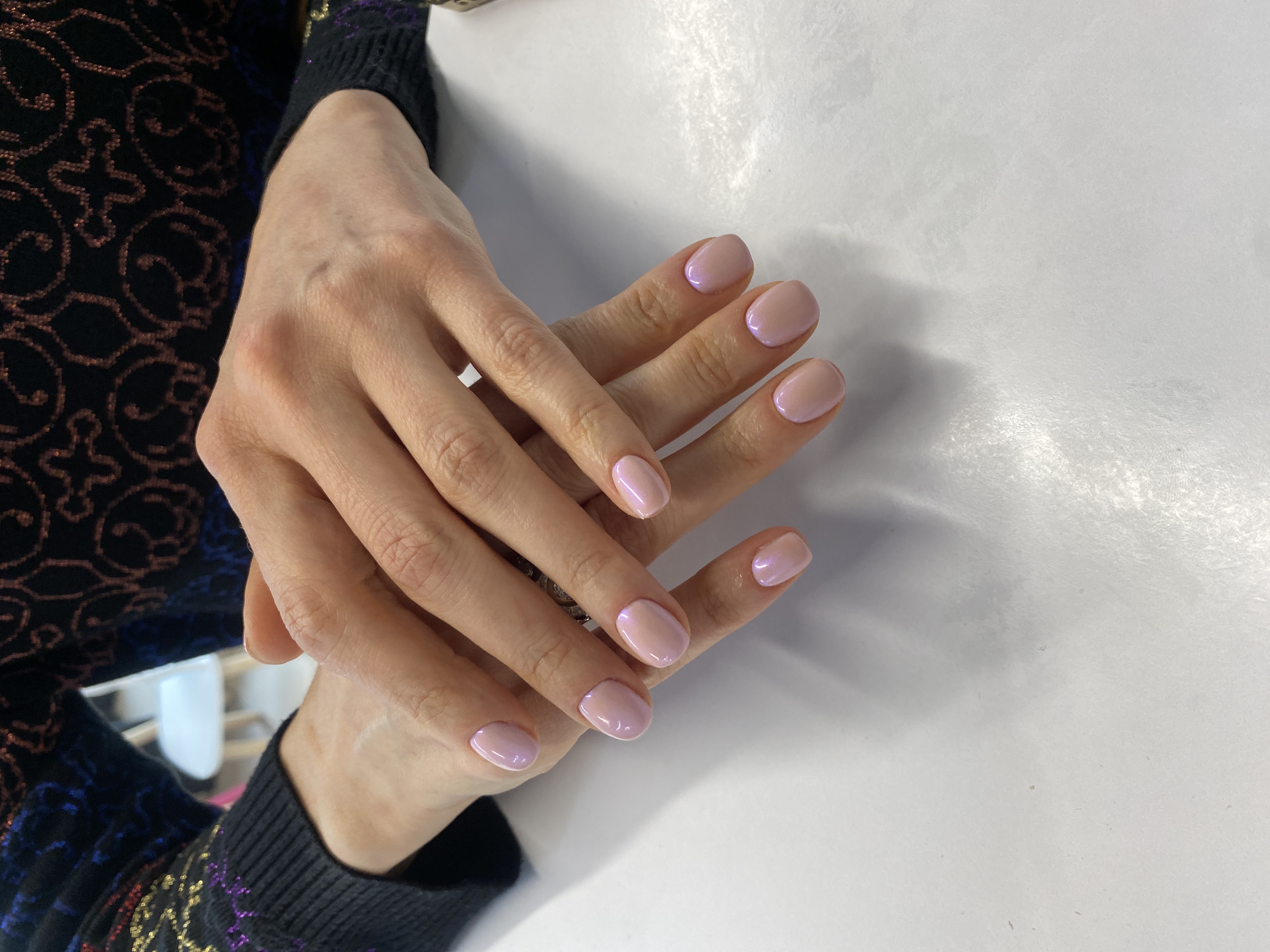 нюд, однотон, нежный, Маникюр, нежно розовый, на каждый день