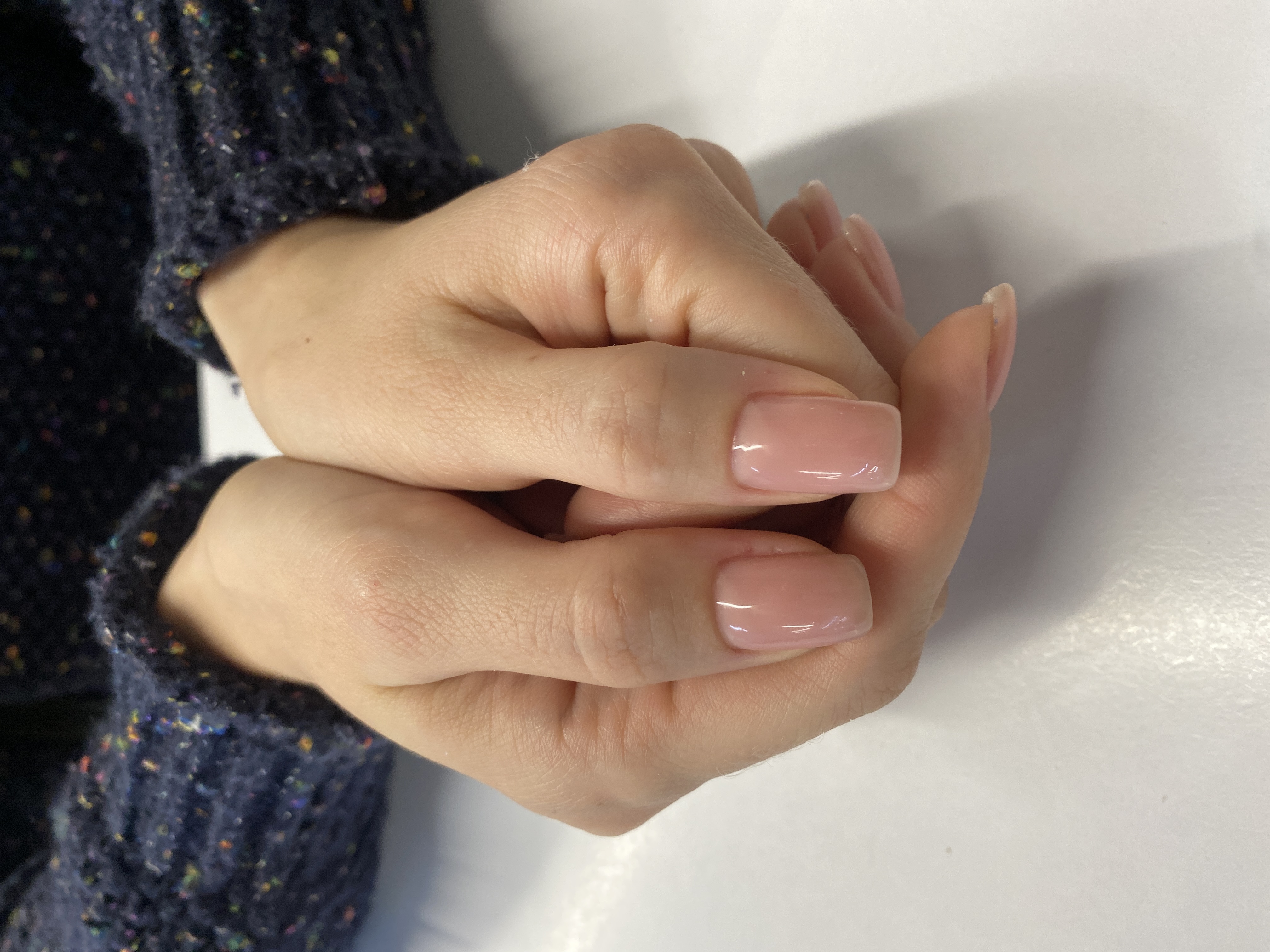 однотон, нюд, нежный, Маникюр, пудровый, на каждый день