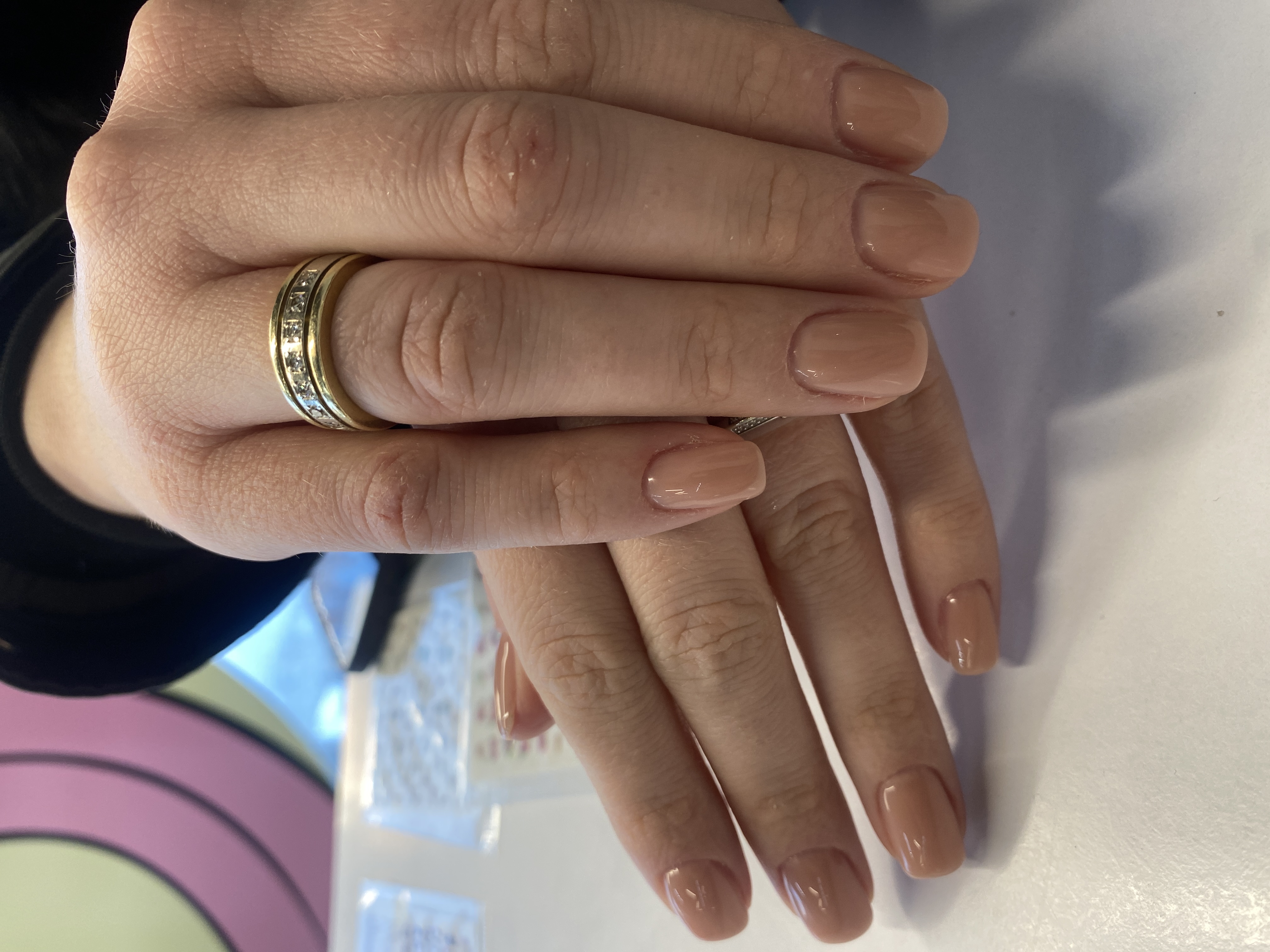 Маникюр, нюд, на каждый день, бежевый, однотон