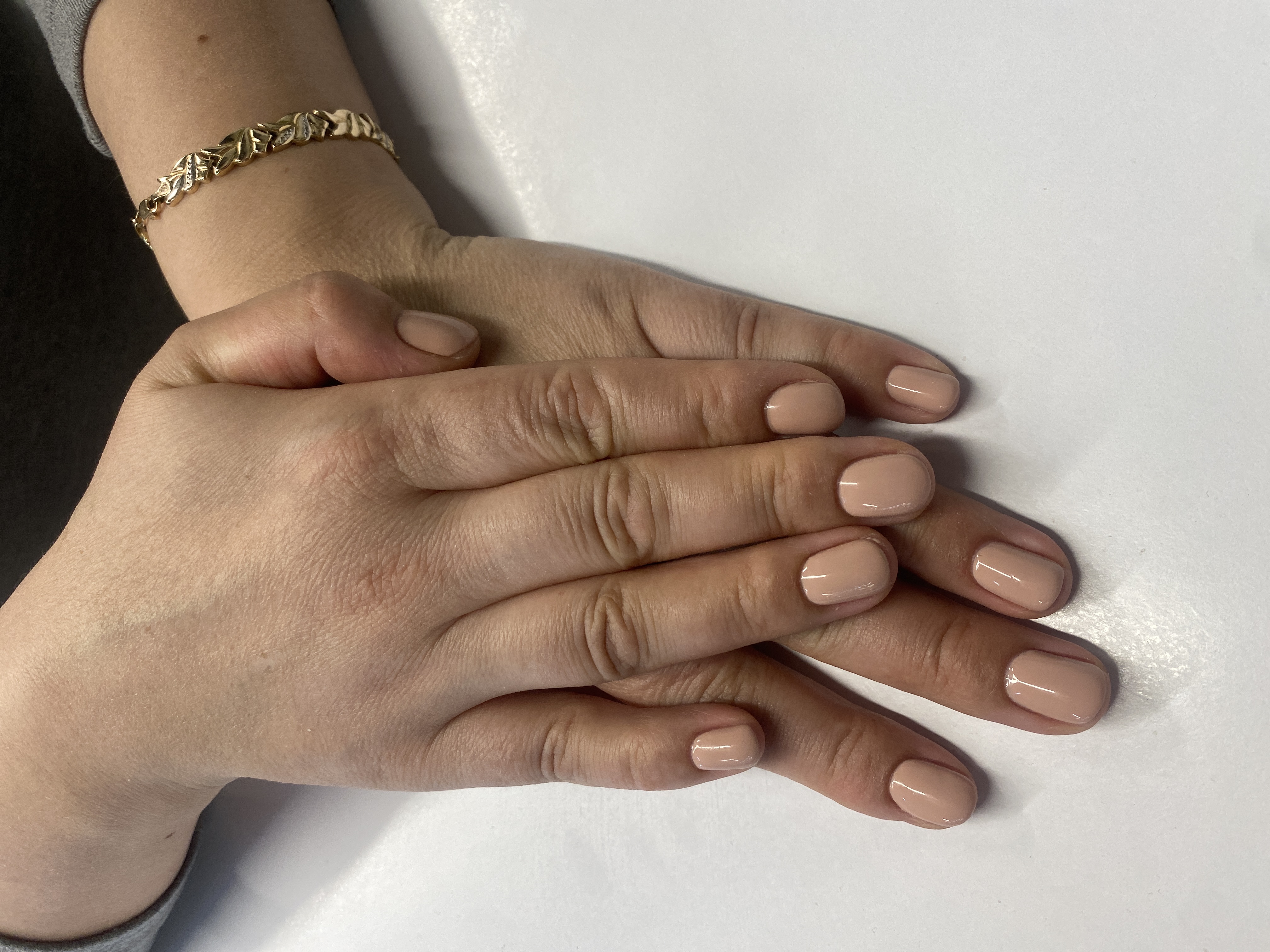 Маникюр, однотон, нюд, натуральный, на каждый день