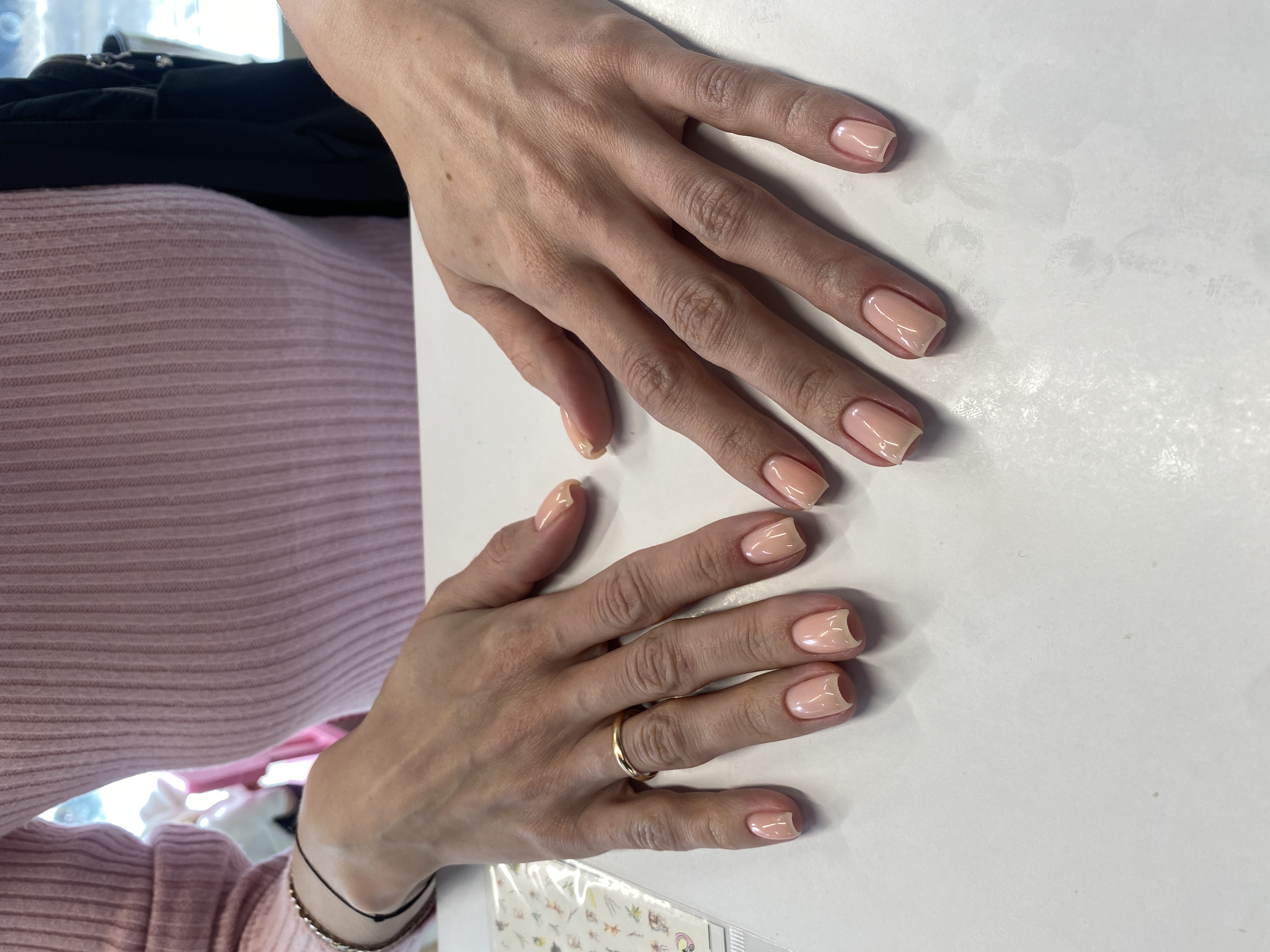 нюд, Маникюр, кремовый, однотон, на каждый день