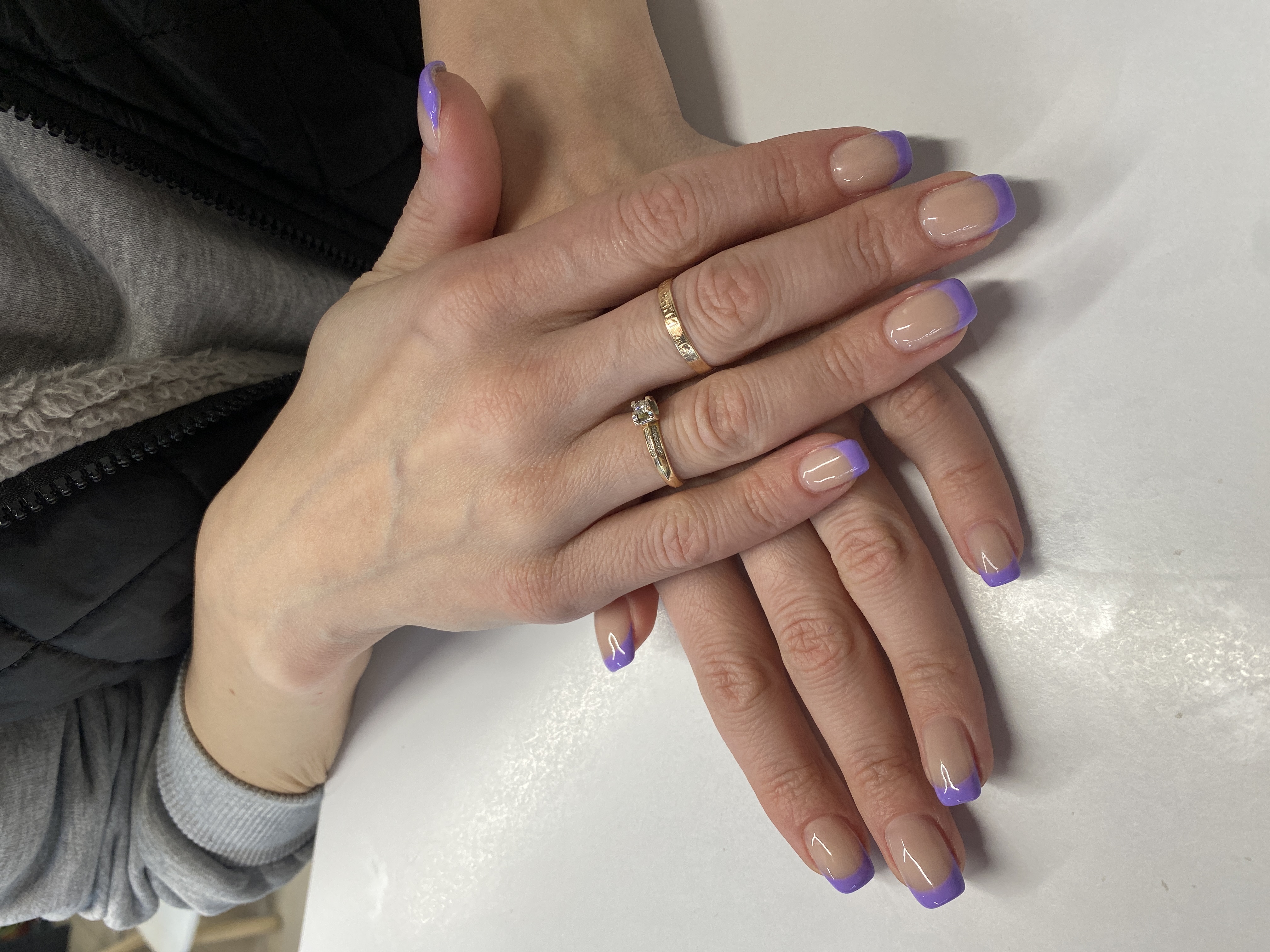 дизайн, френч, на каждый день, Маникюр, нюд, натуральный