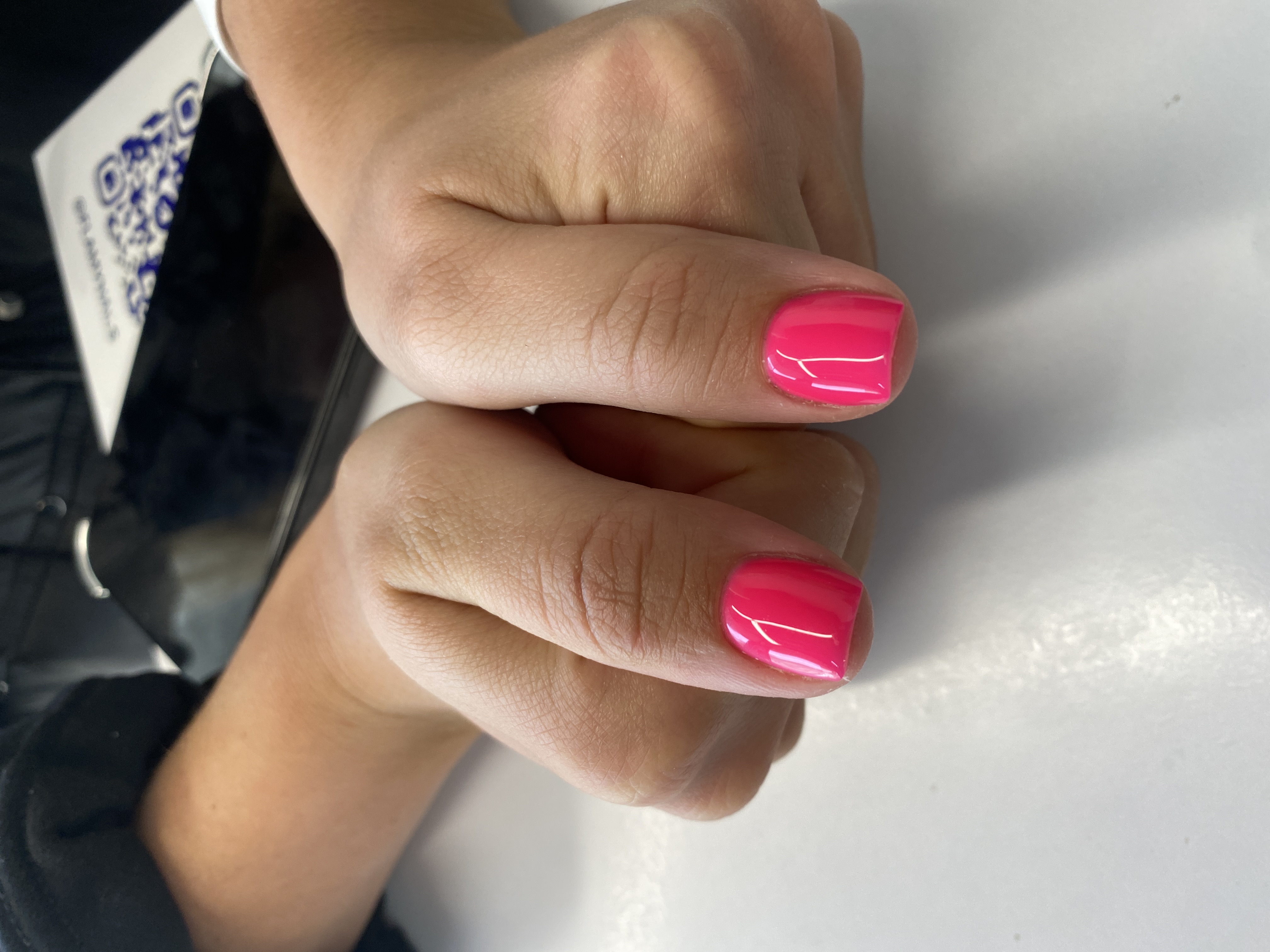 однотон, Маникюр, фуксия, на каждый день