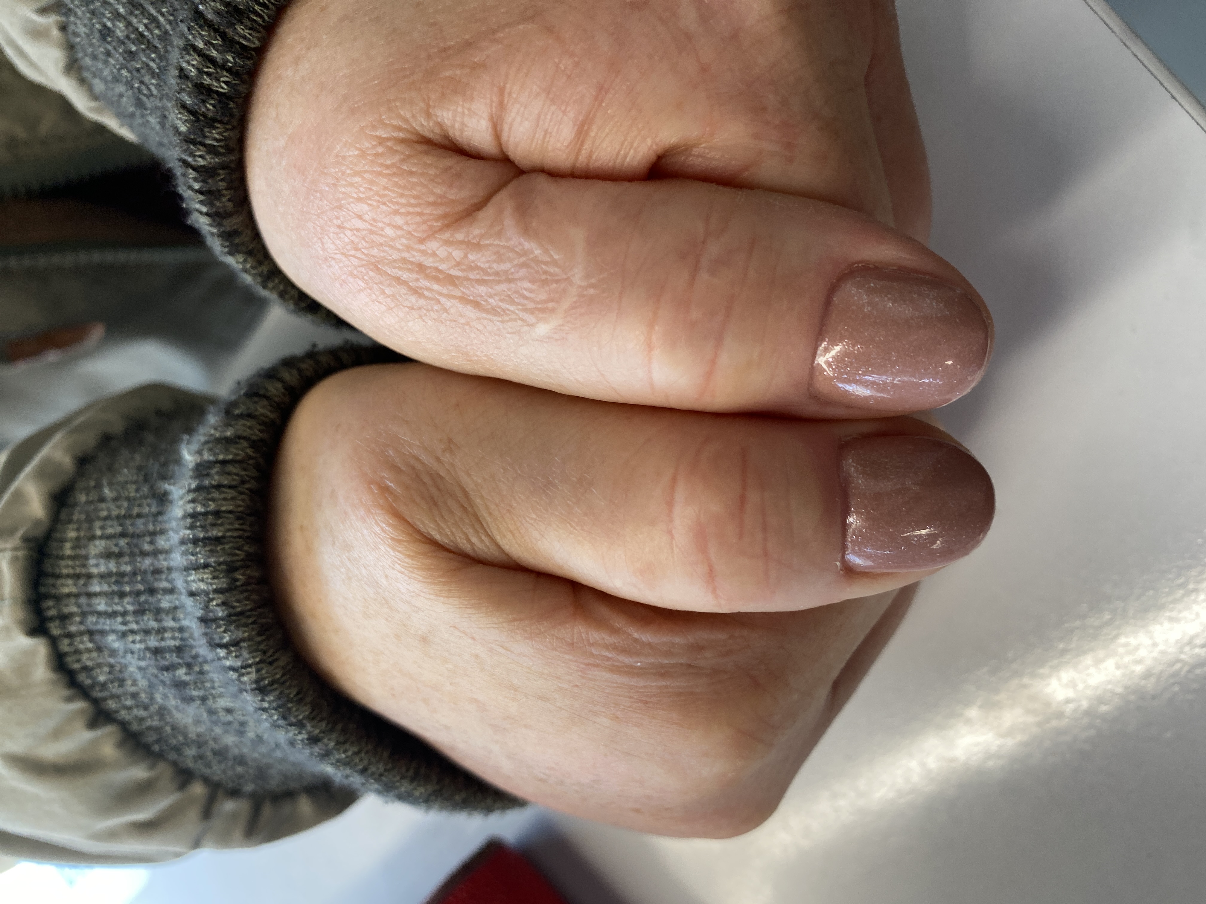 однотон, Маникюр, лак с блестками, бежевый, на каждый день