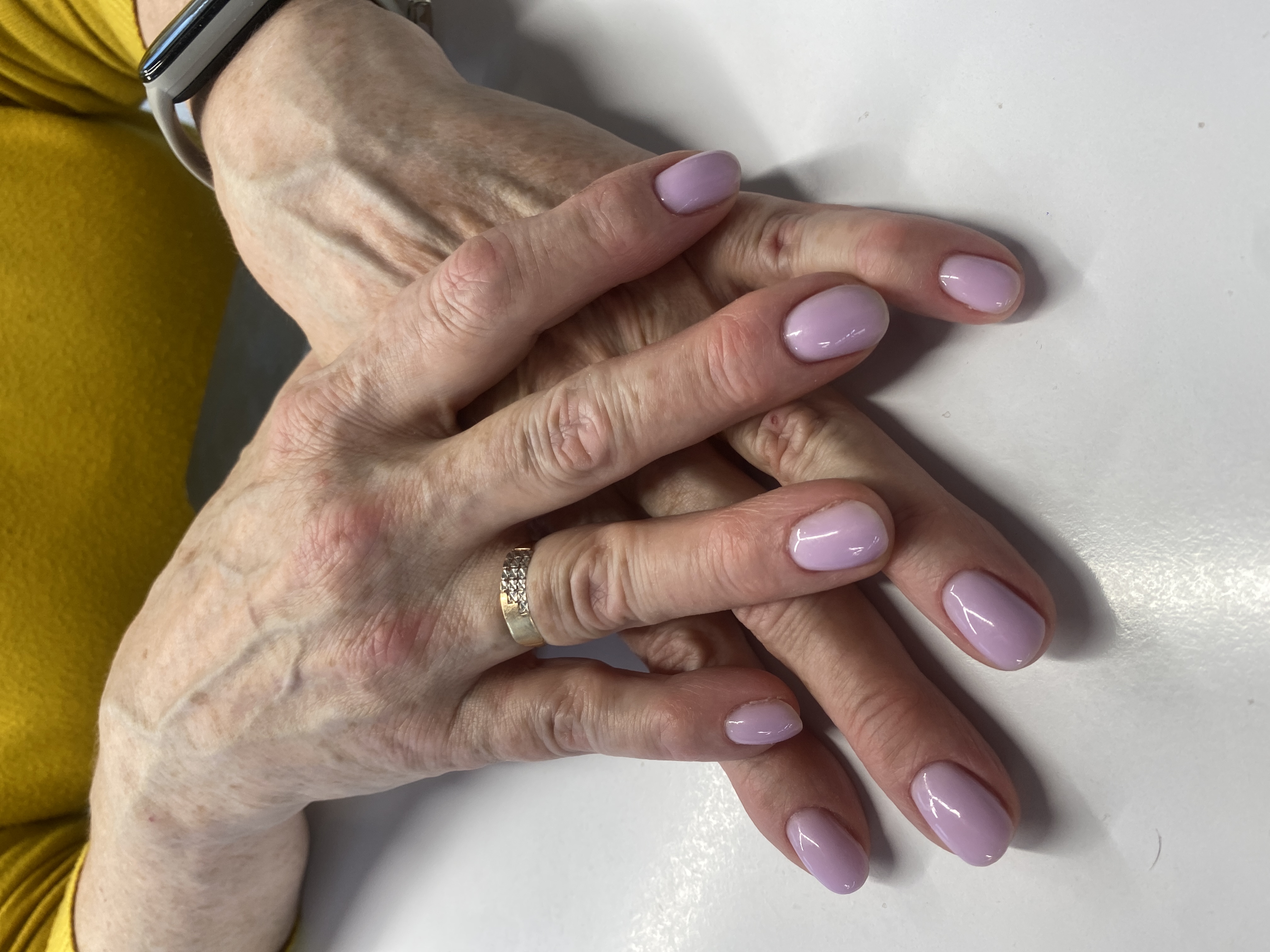 однотон, молочный, на каждый день, Маникюр