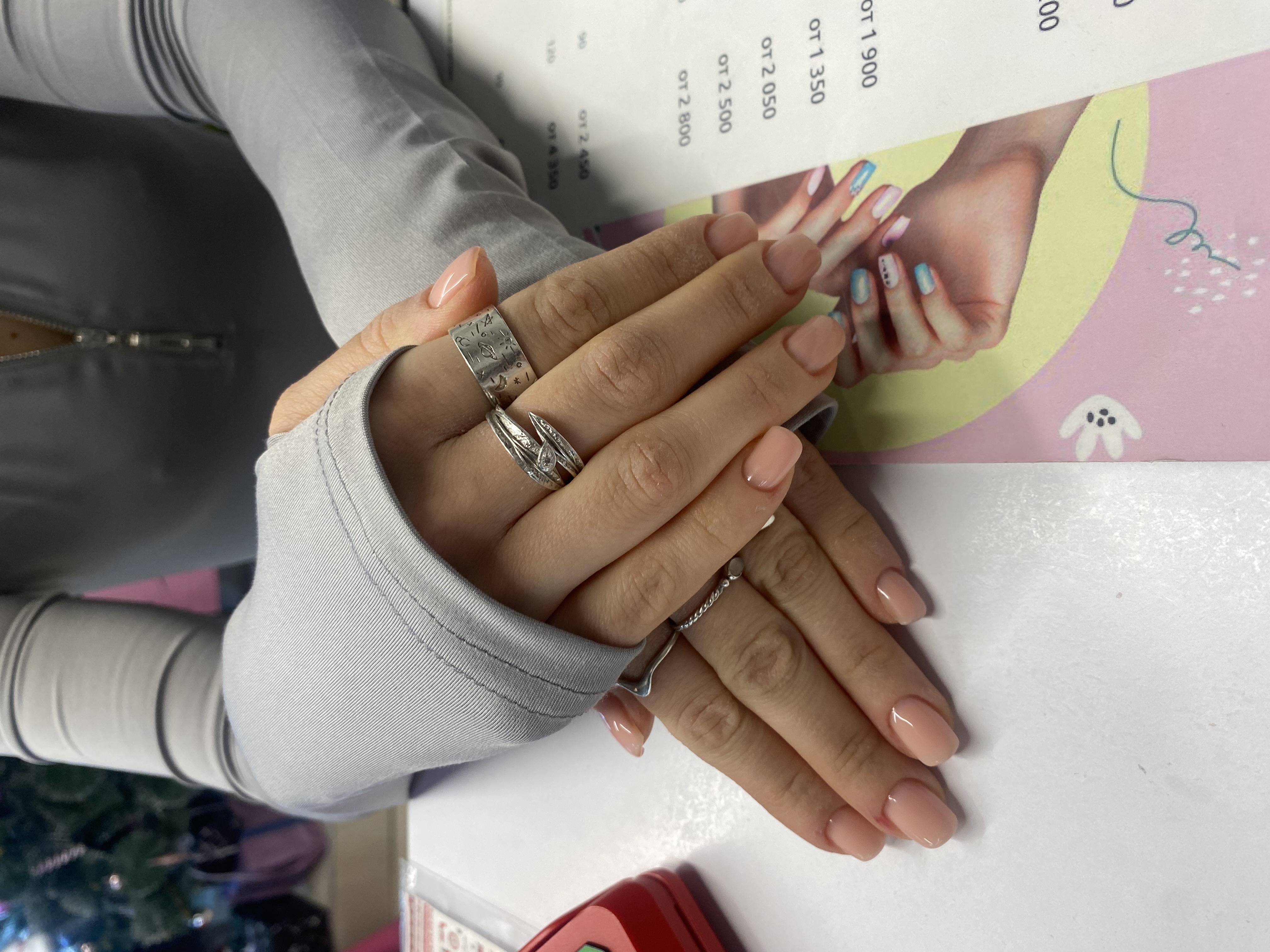 Маникюр, нюд, однотон, на каждый день, нежный, натуральный