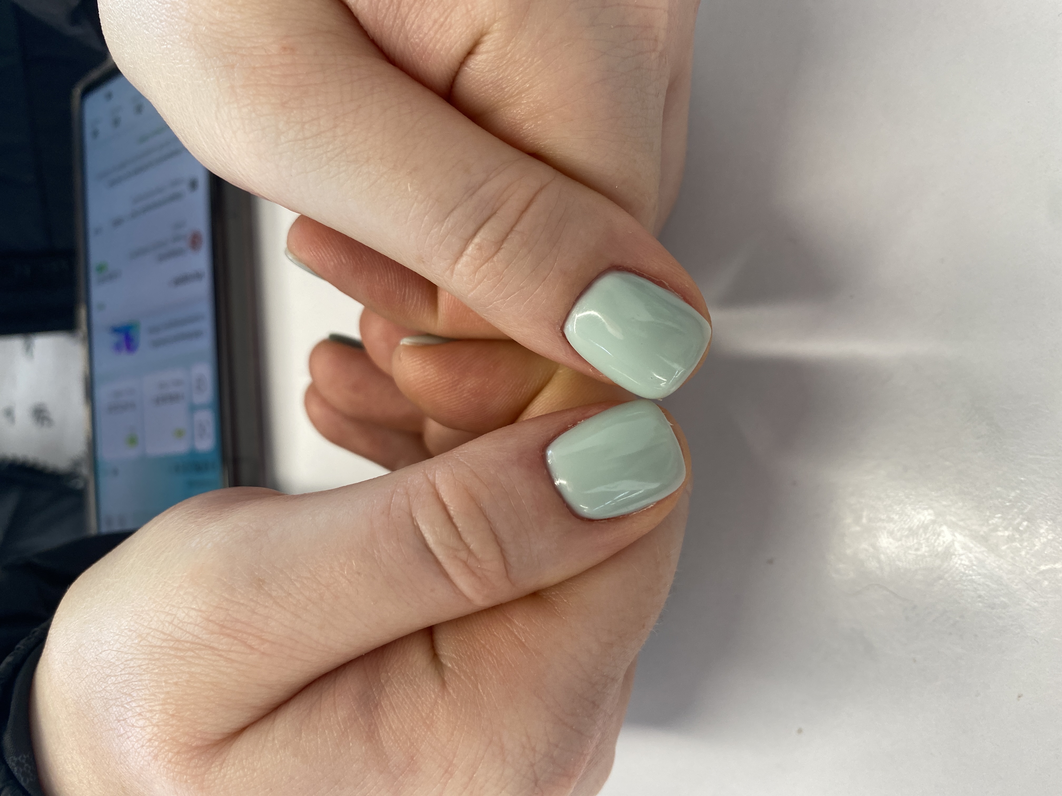 бирюзовый, Маникюр, лак с блестками, нежный, на каждый день