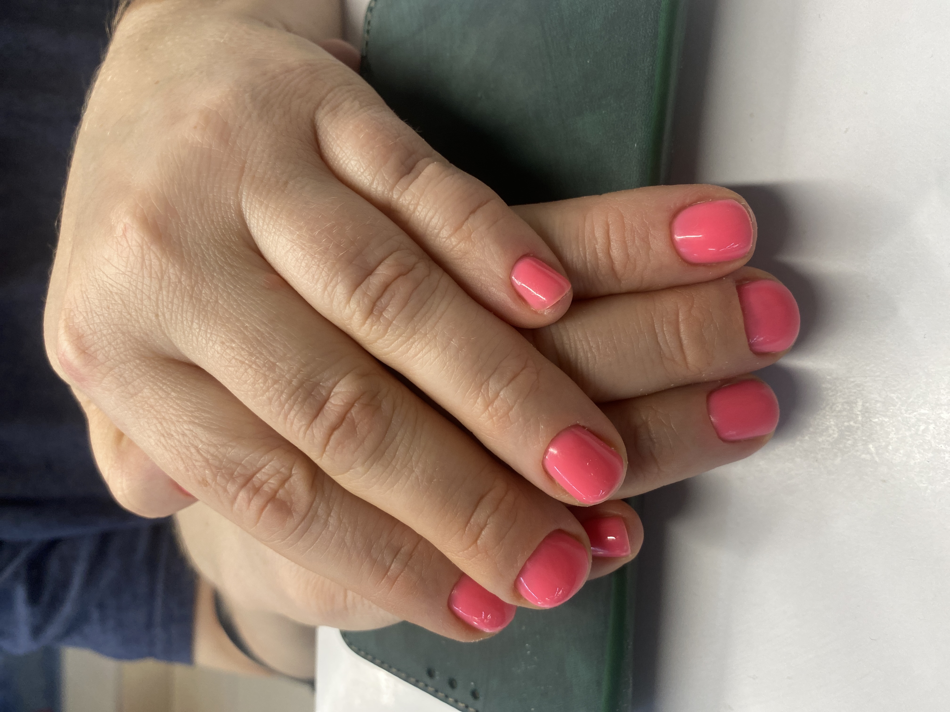 розовый, Маникюр, однотон, на каждый день