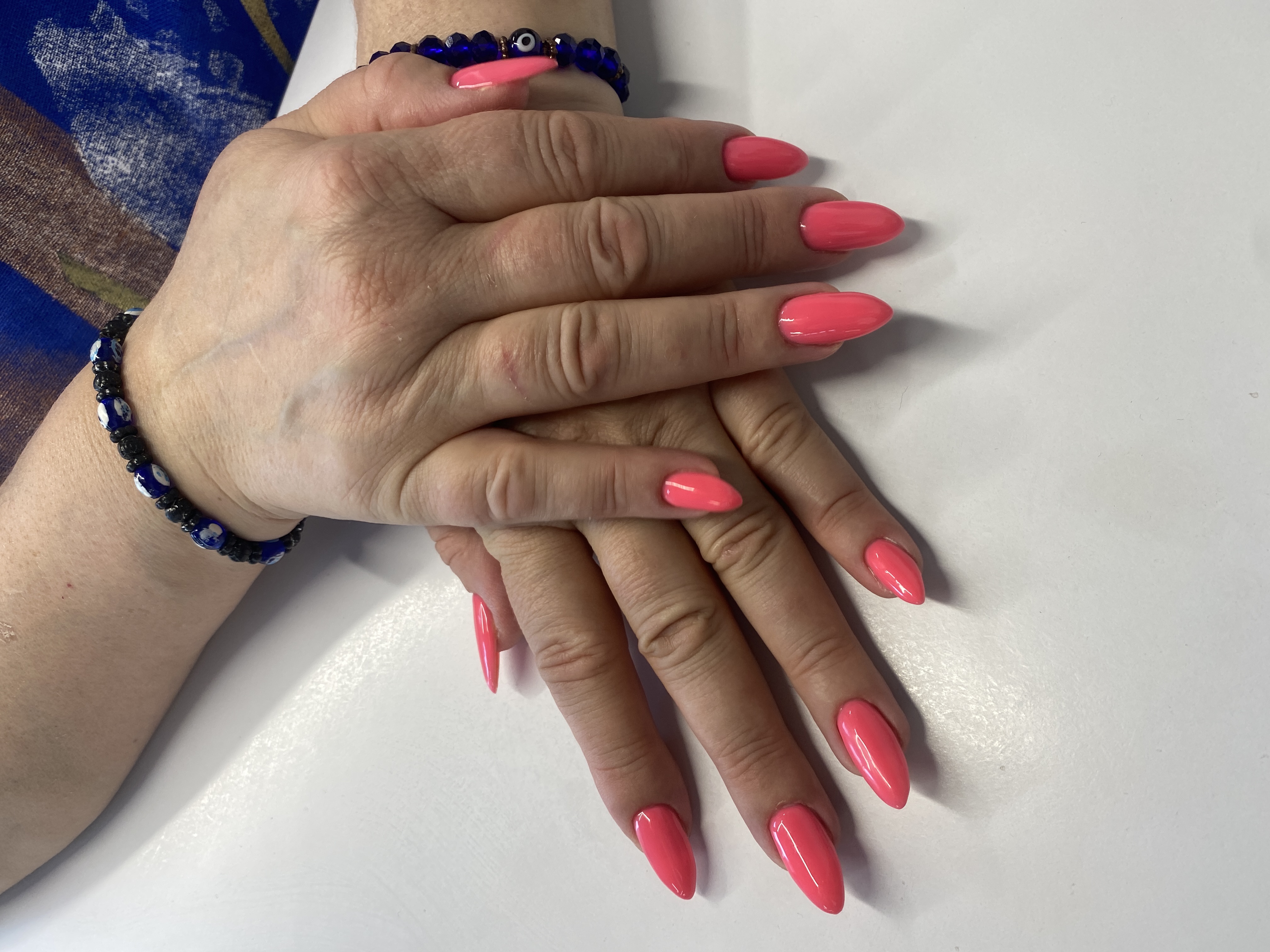 Маникюр, однотон, розовый, на каждый день