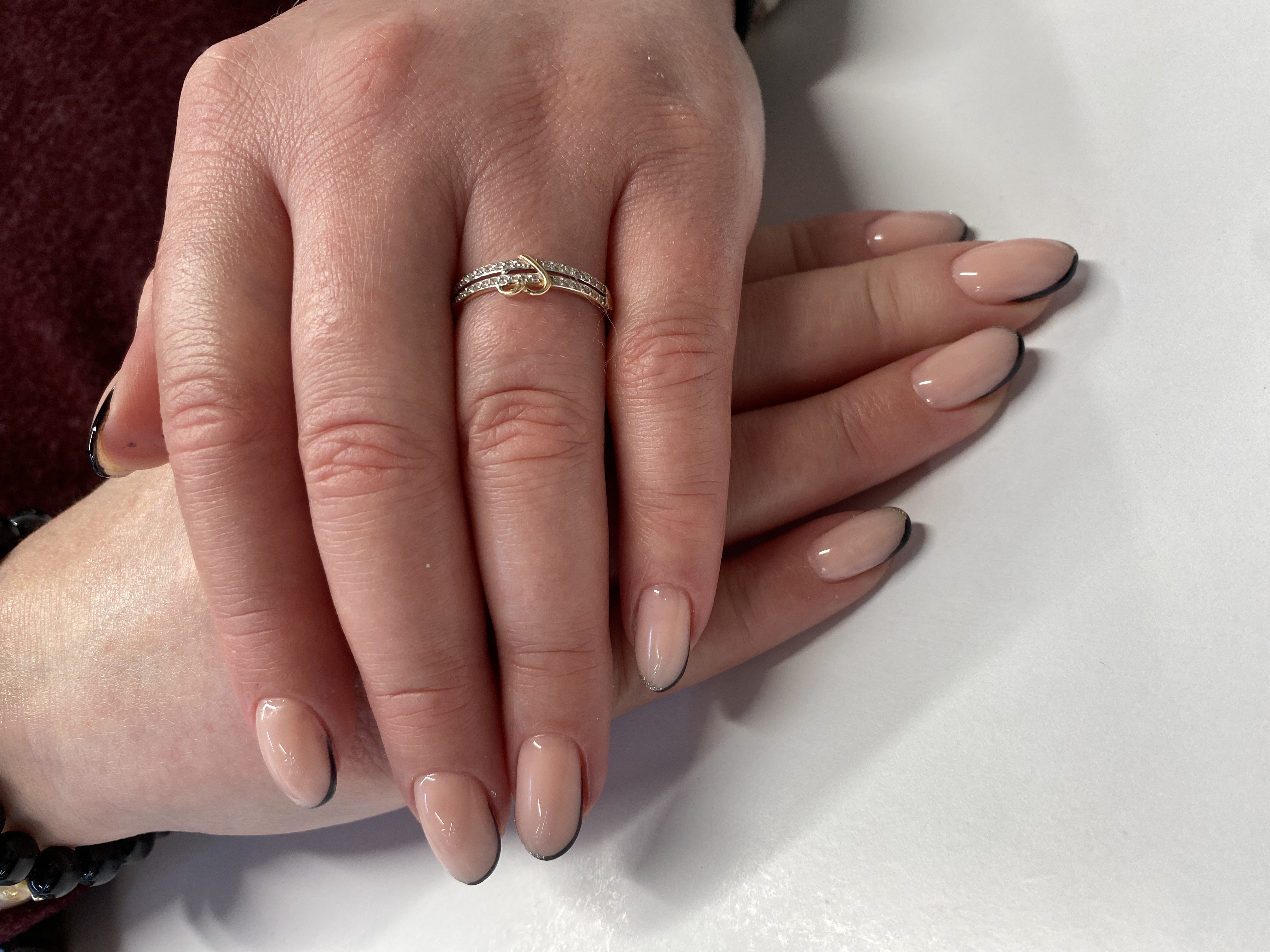 Маникюр, дизайн, френч, нюд, натуральный, на каждый день