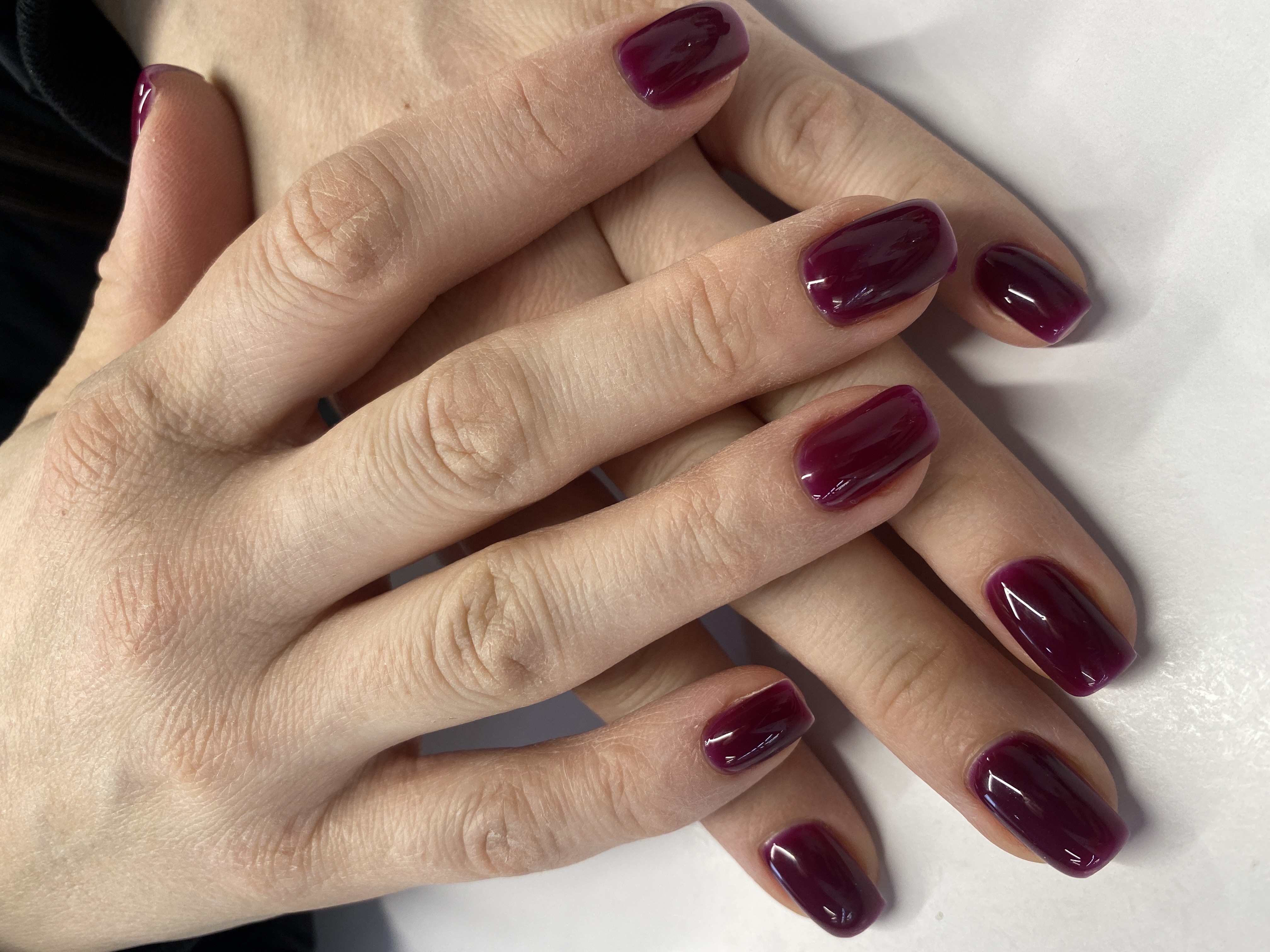 фиолетовый, Маникюр, однотон, на каждый день