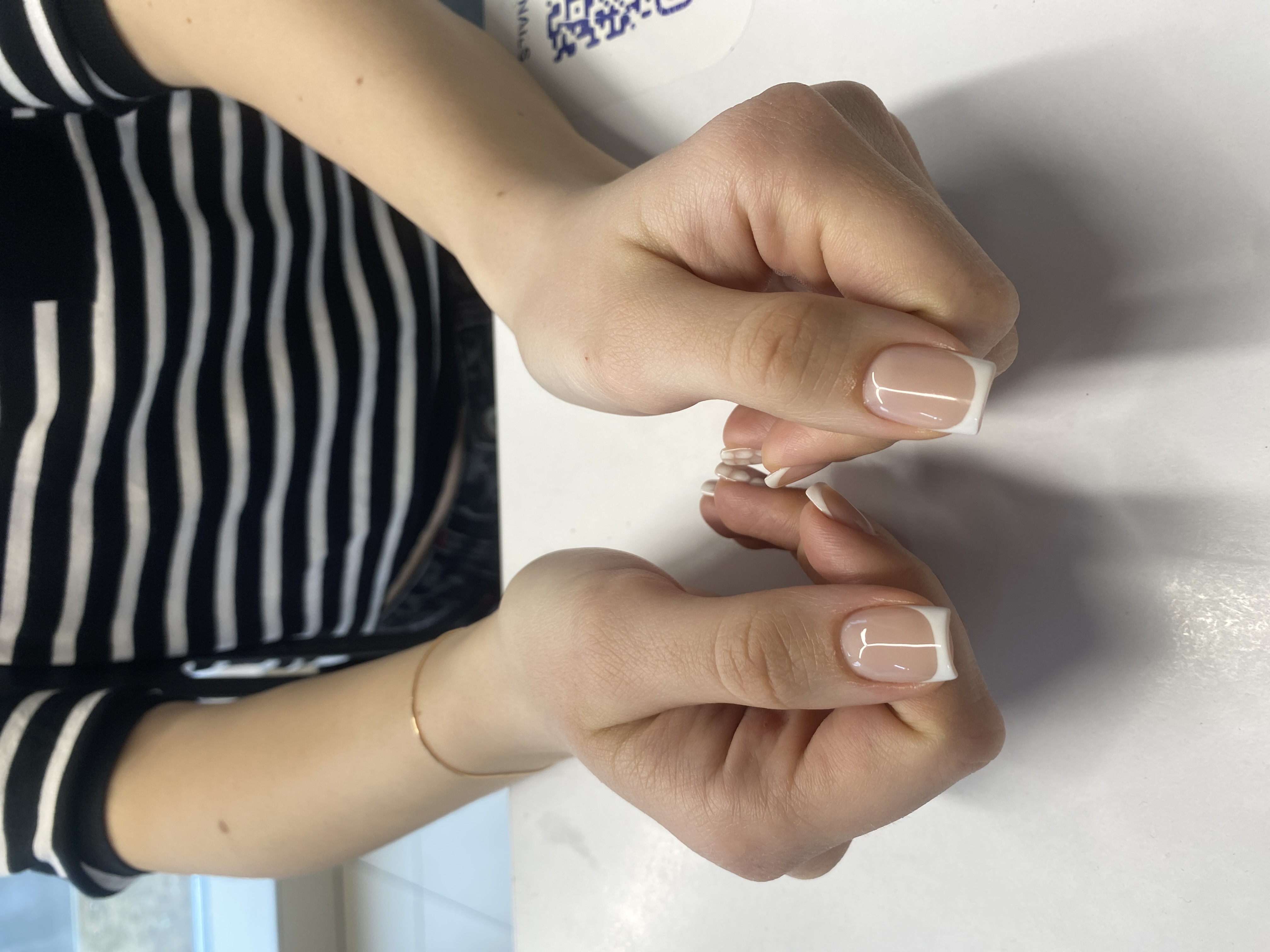 Маникюр, дизайн, натуральный, френч классический, комбинированный, полоски, оригинальный, нежный, на каждый день