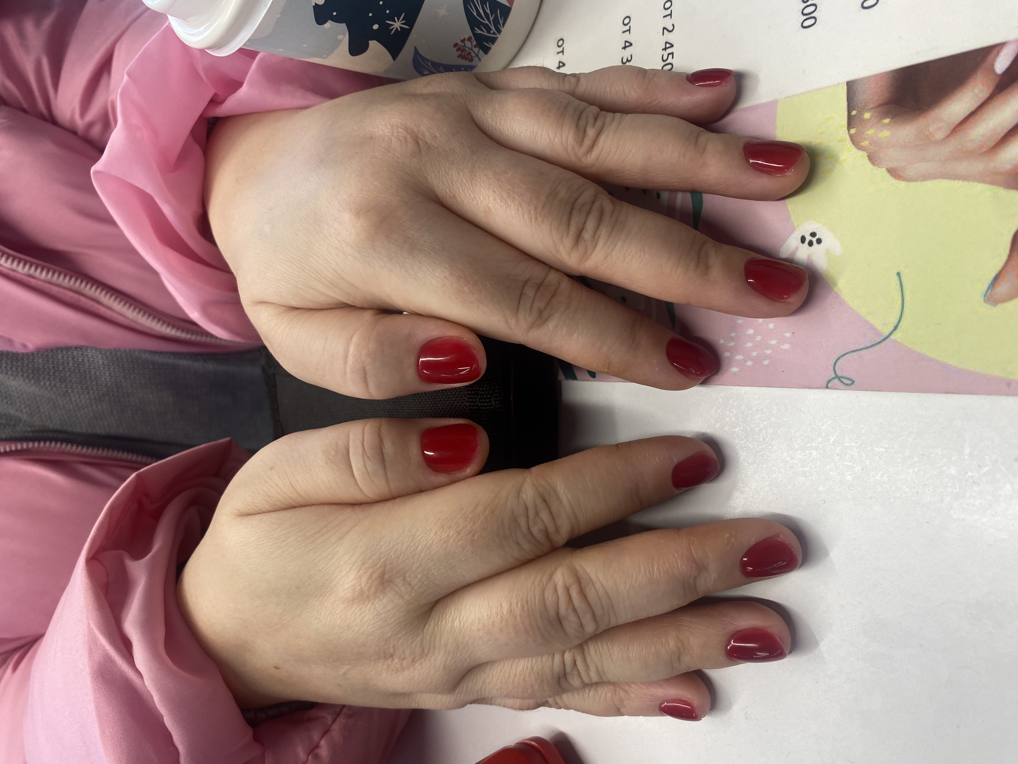 однотон, Маникюр, на каждый день, винный