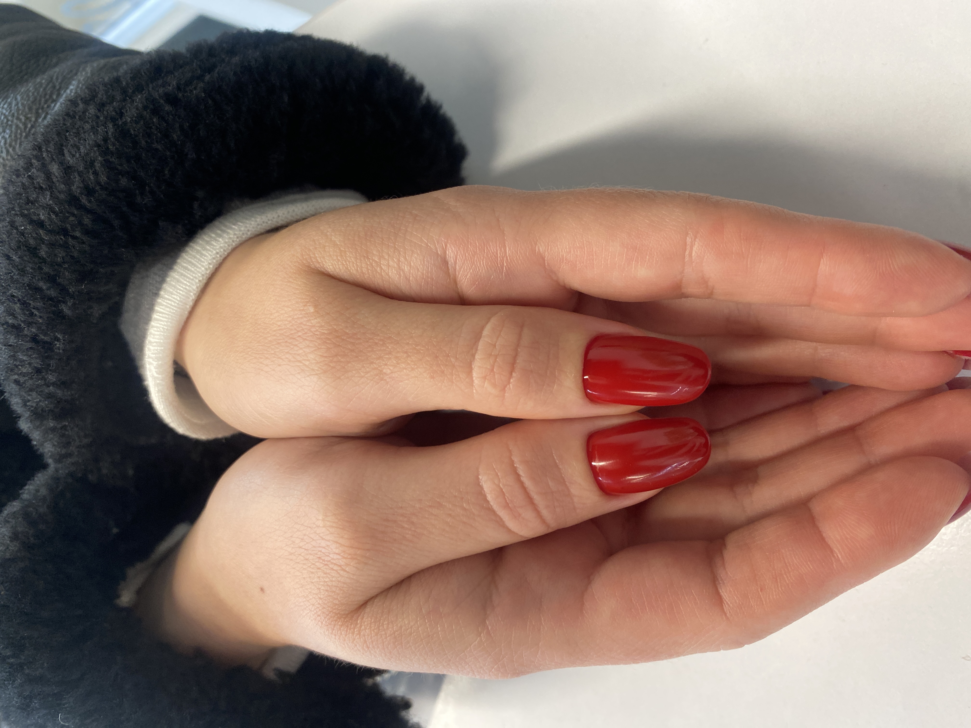 Маникюр, бордовый, однотон, на каждый день