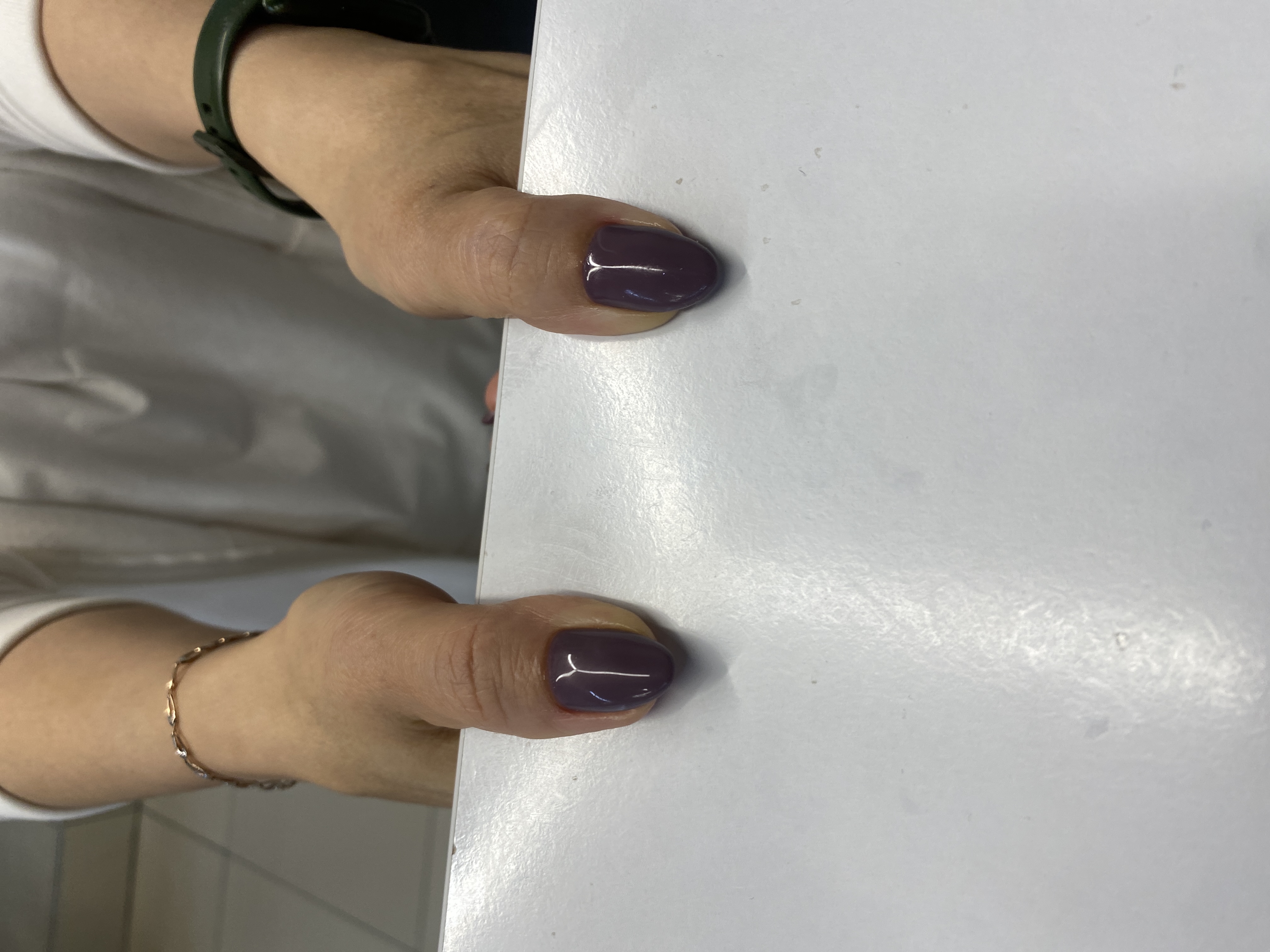 однотон, Маникюр, на каждый день, фиолетовый, лак с блестками