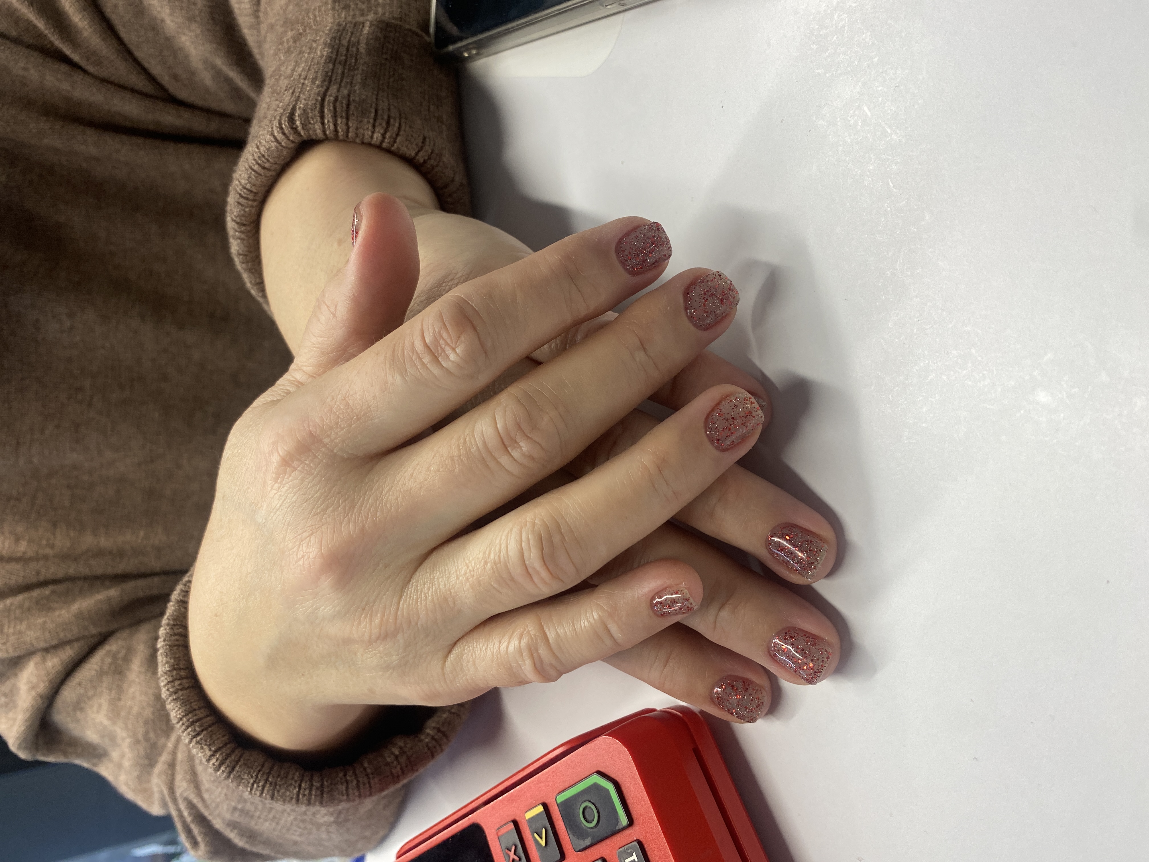 лак с блестками, прозрачный, Маникюр, на каждый день