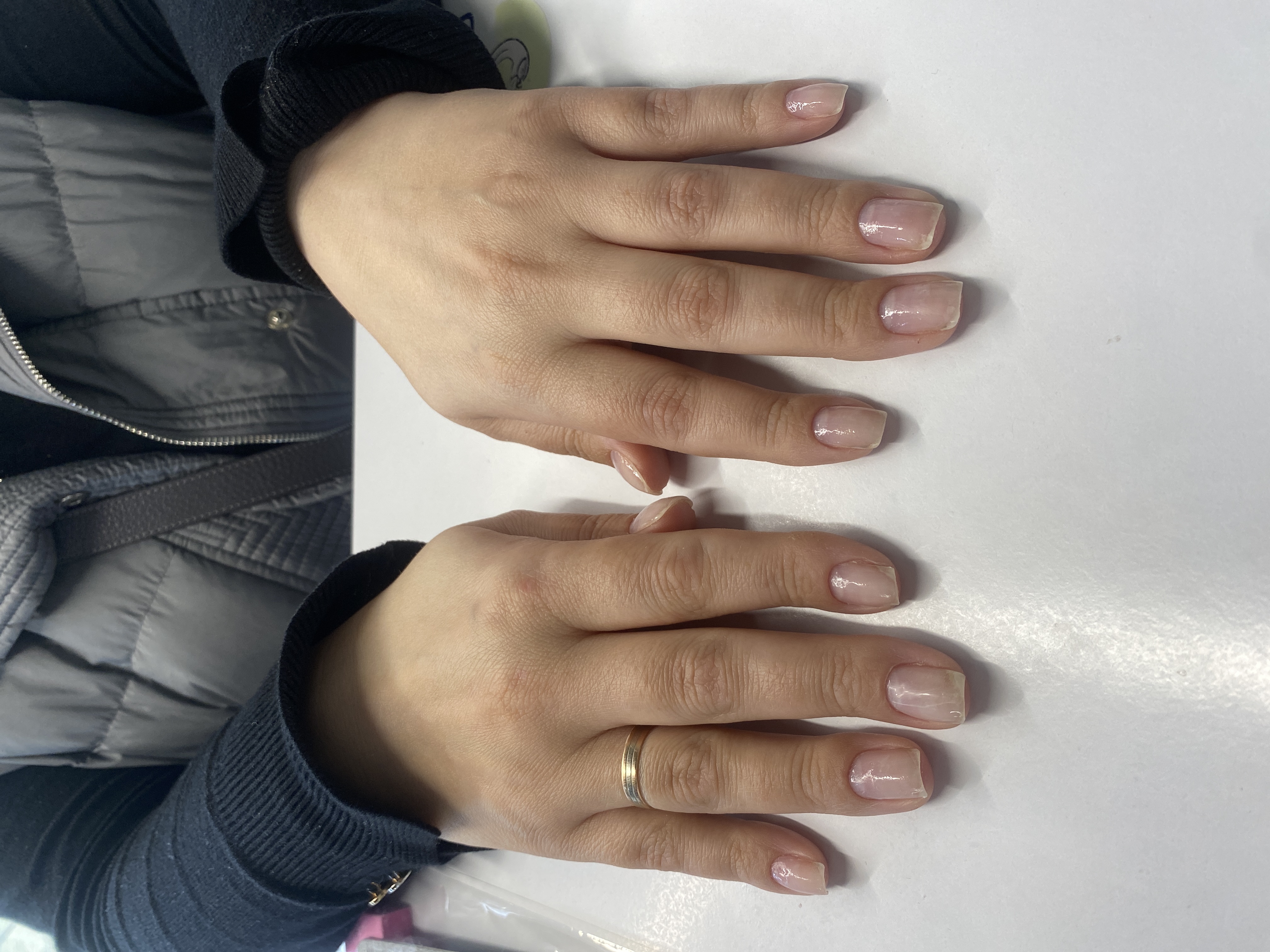 Снятие наращенных ногтей, бесцветный, однотон, Маникюр, на каждый день