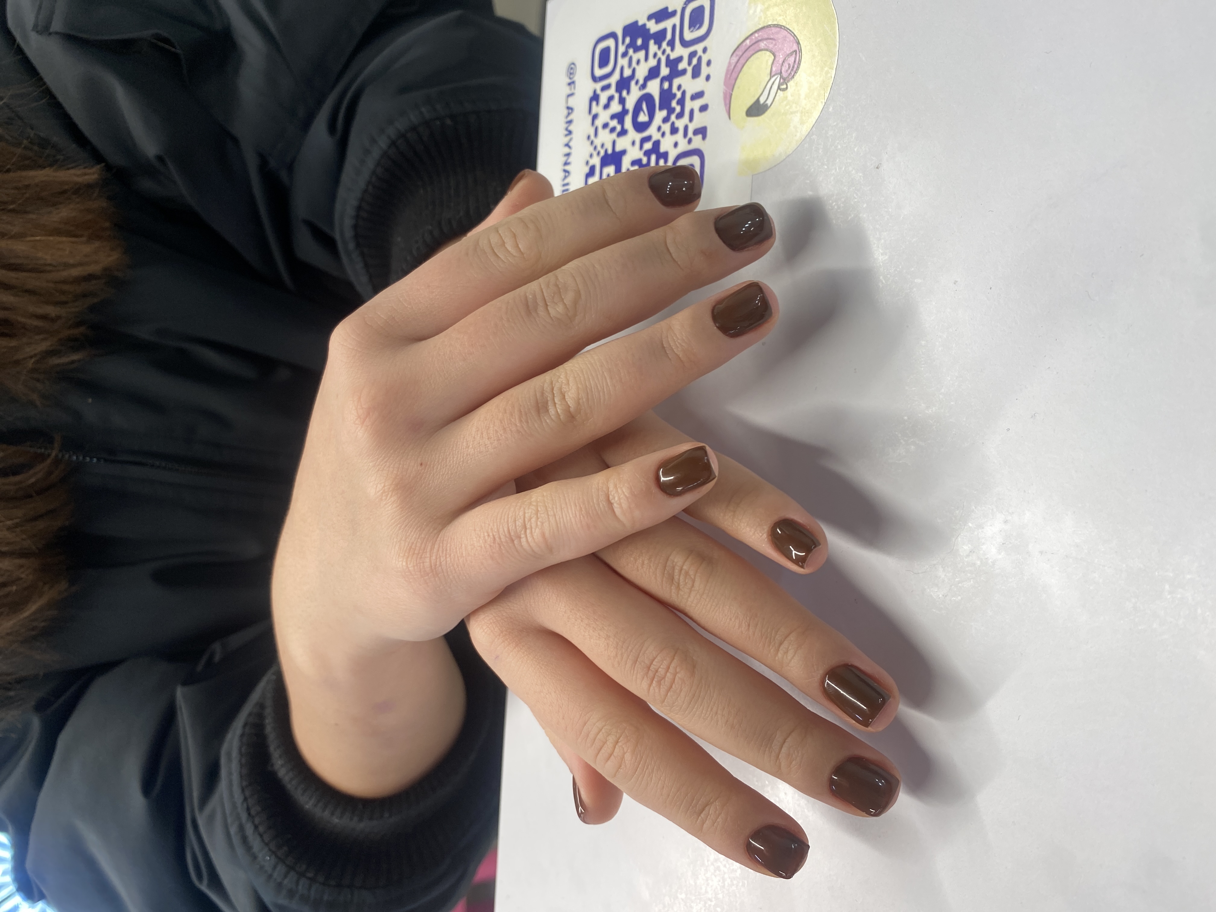 однотон, Маникюр, на каждый день, коричневый