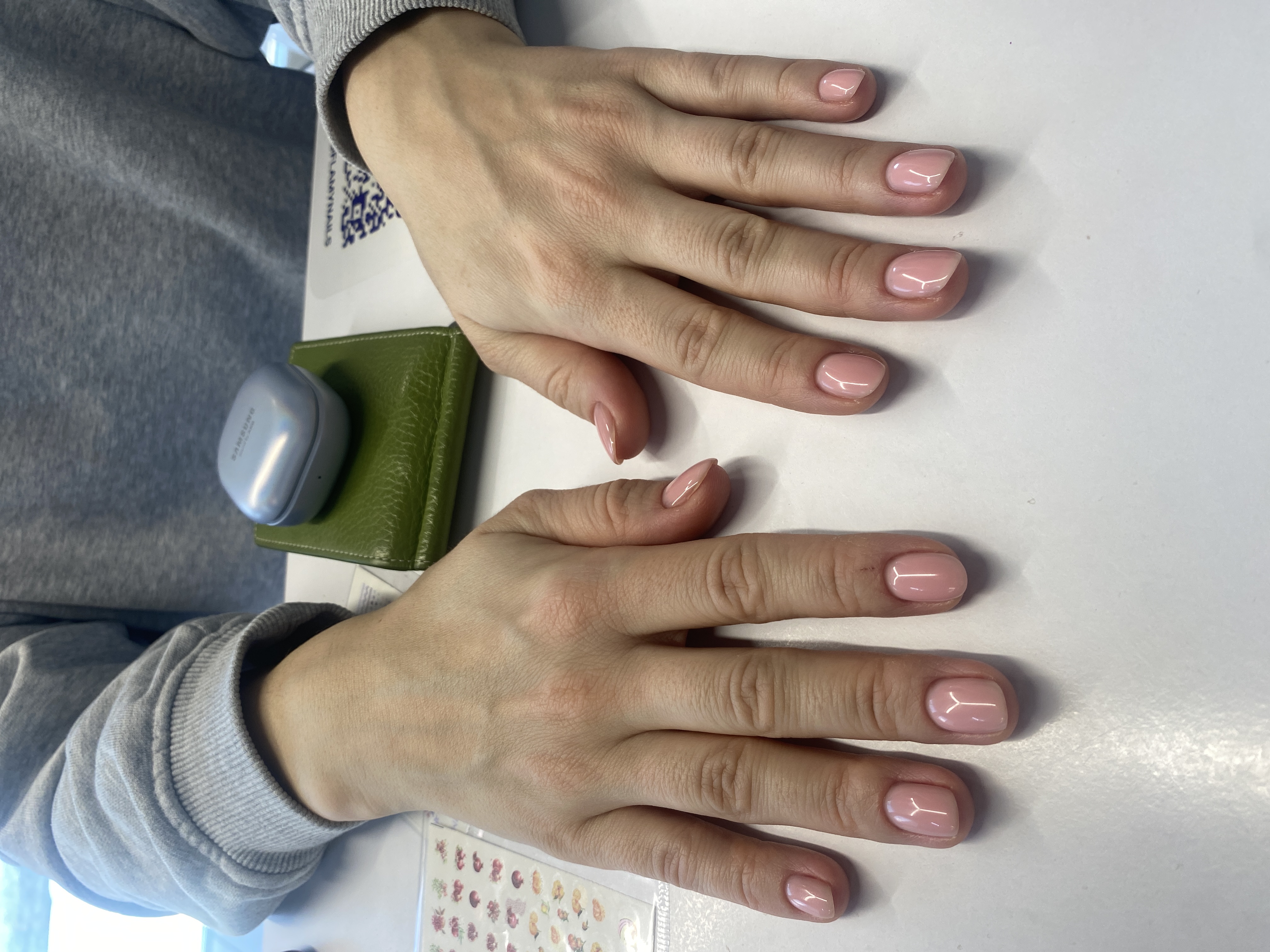 однотон, Маникюр, нюд, розовый, на каждый день