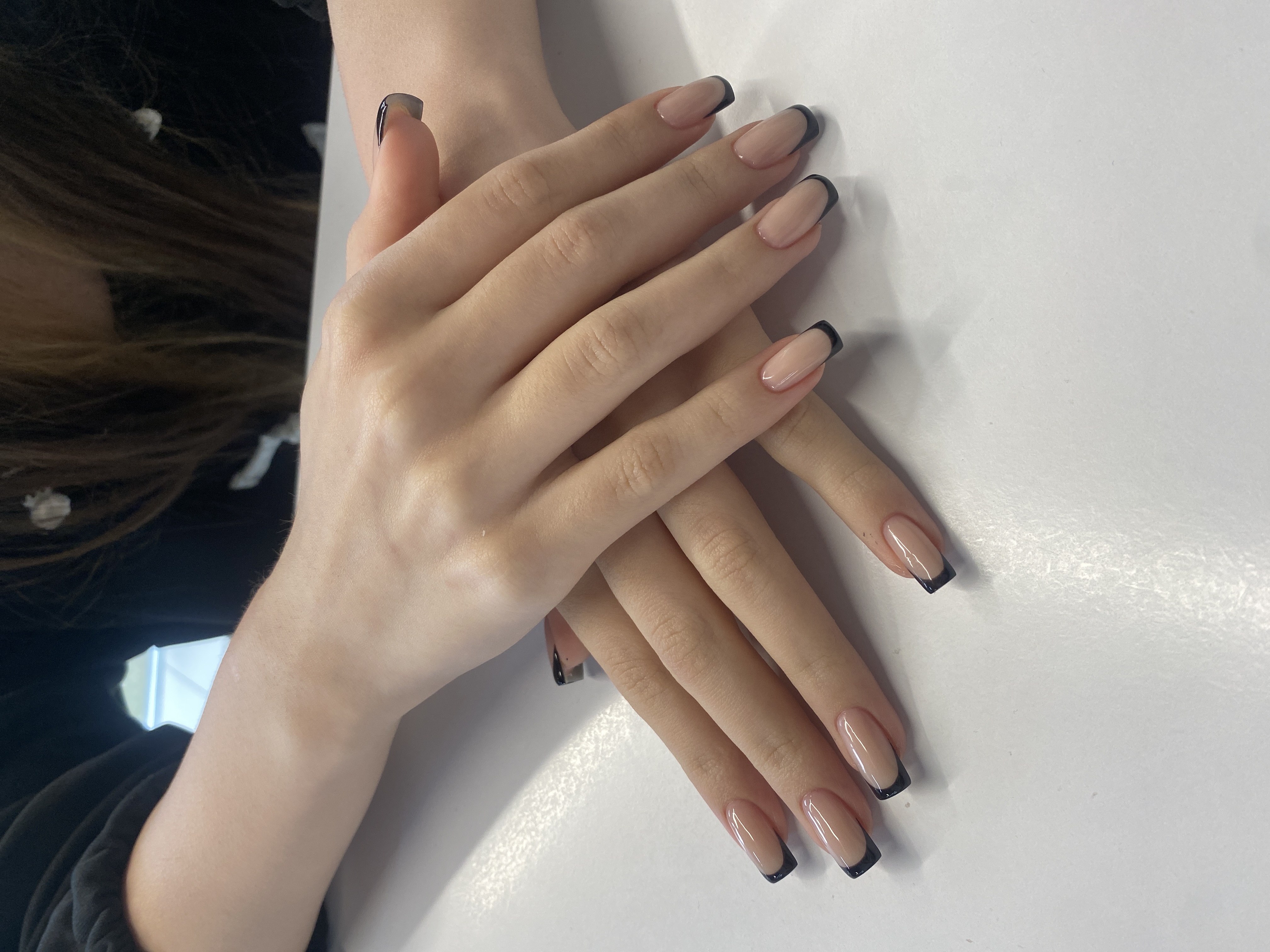 дизайн, френч, натуральный, на каждый день, Маникюр