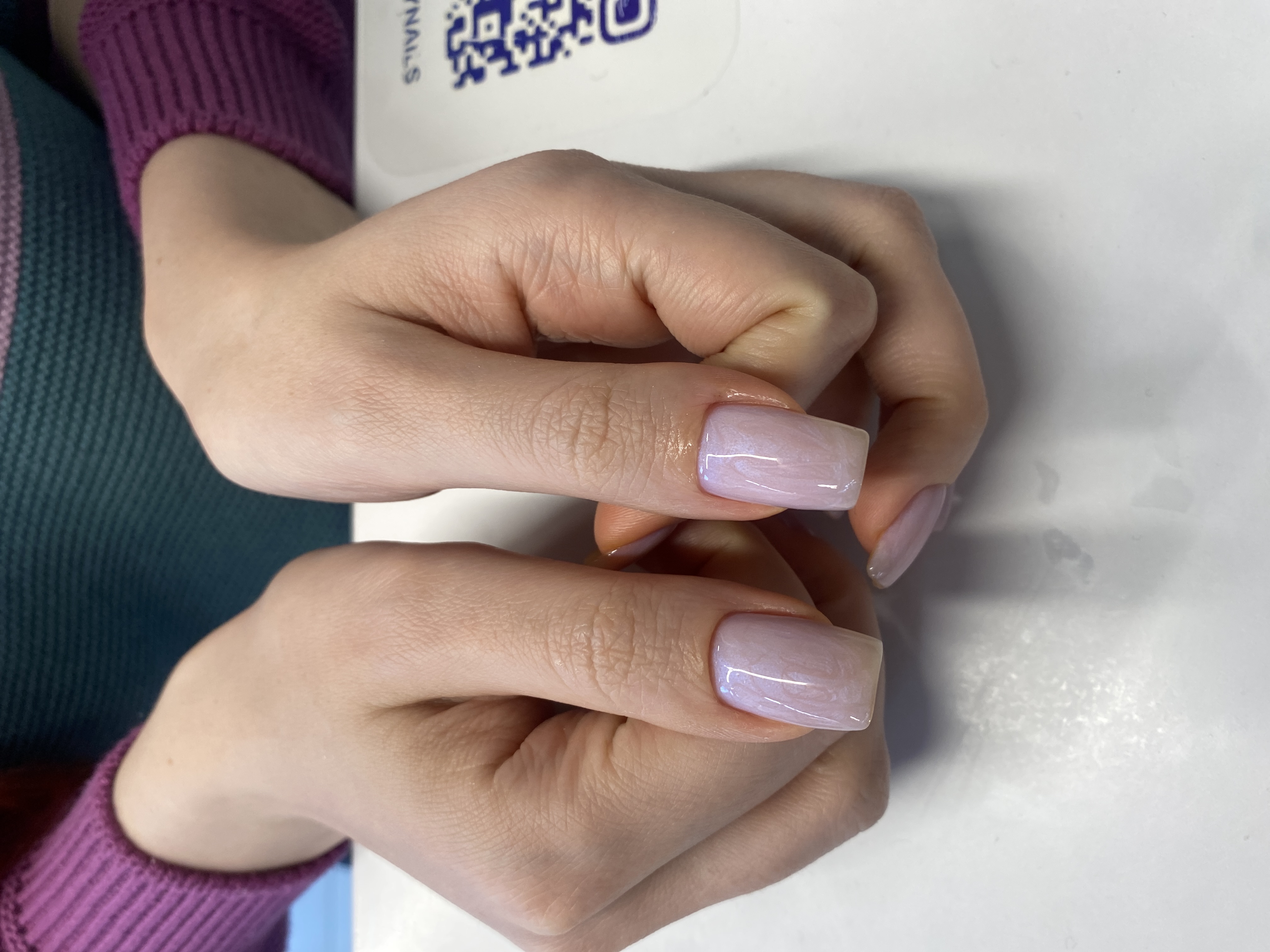 перламутр, однотон, лак с блестками, на каждый день, Маникюр, нежный