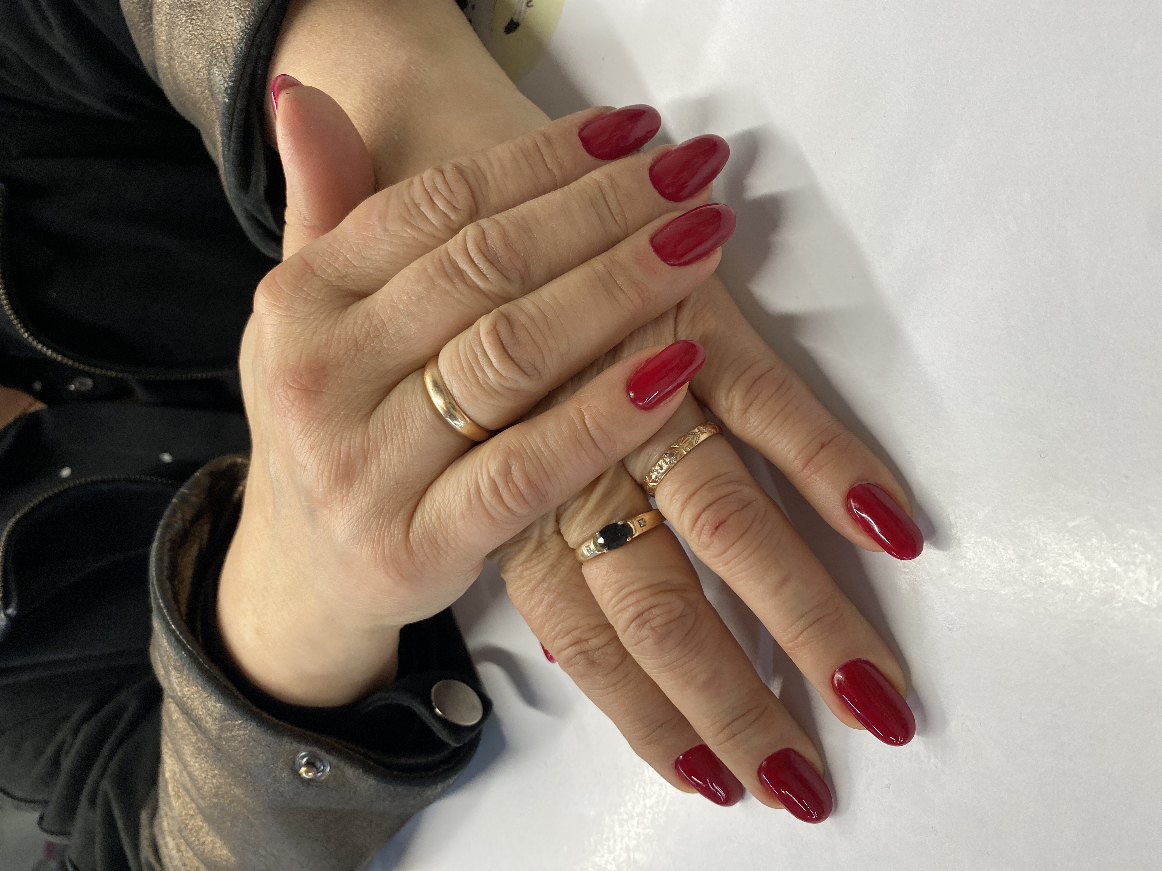 однотон, Маникюр, винный, на каждый день