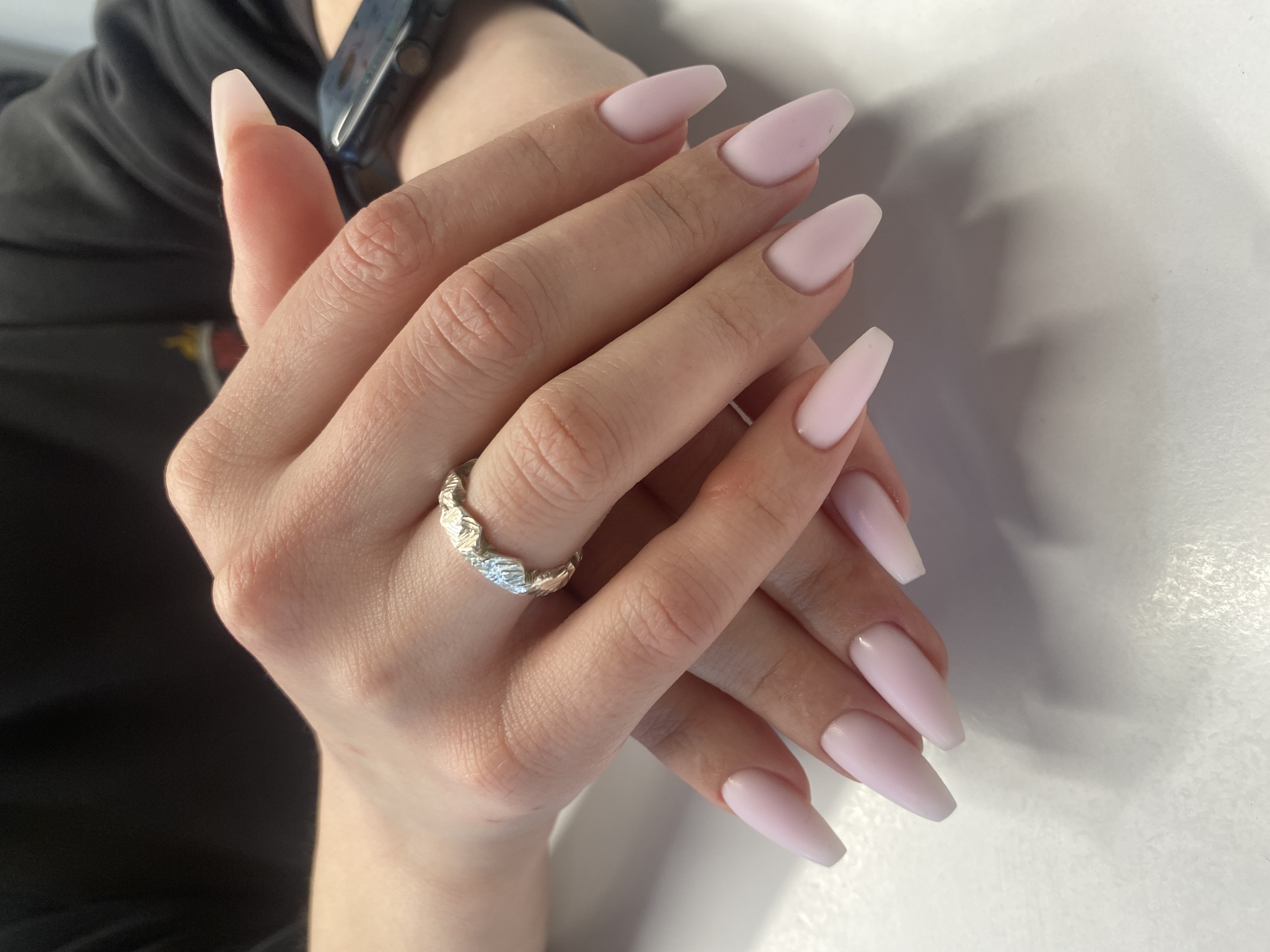 на каждый день, однотон, Маникюр, нежный, белый, нюд