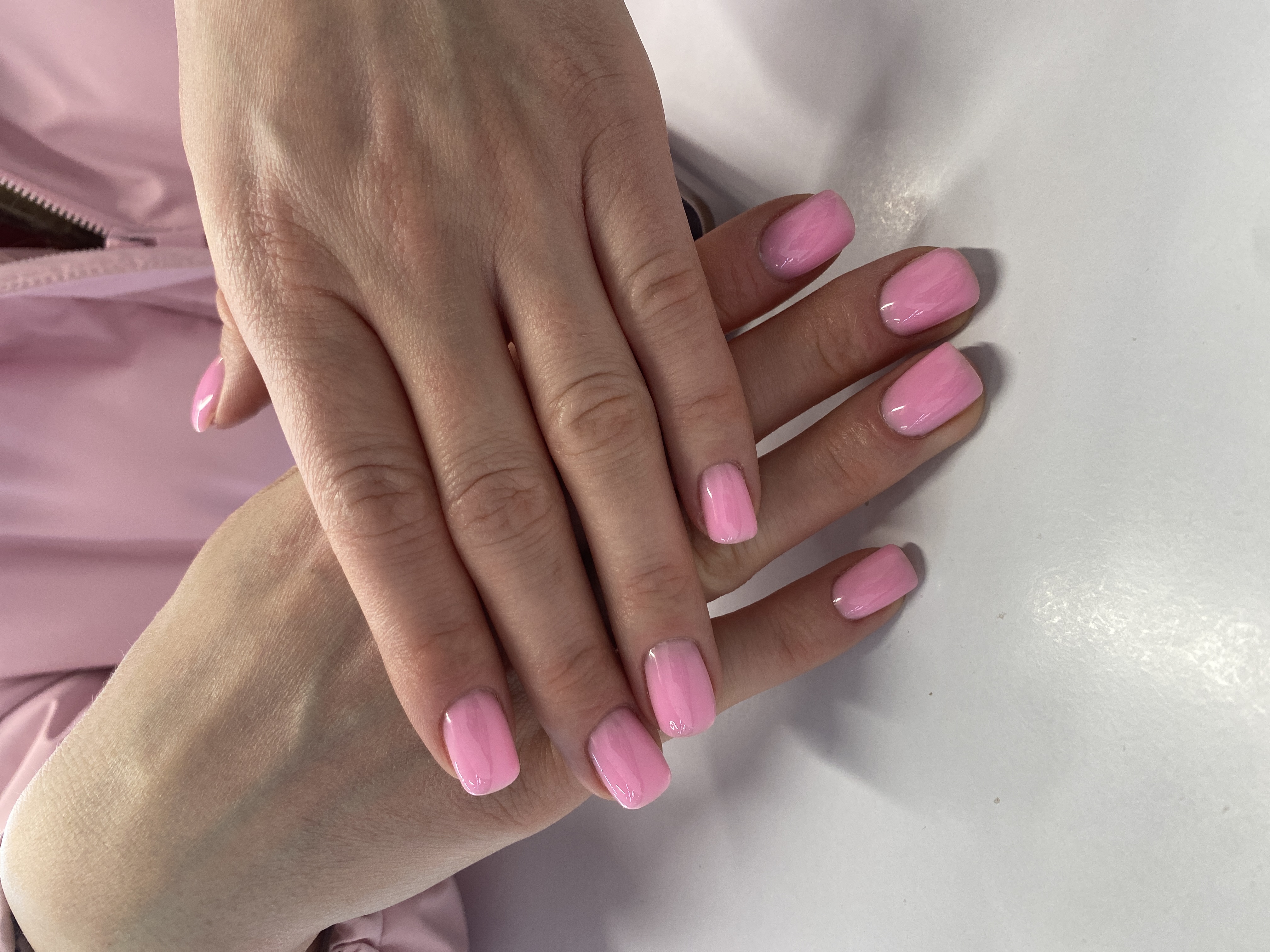 на каждый день, Маникюр, розовый, однотон, нюд