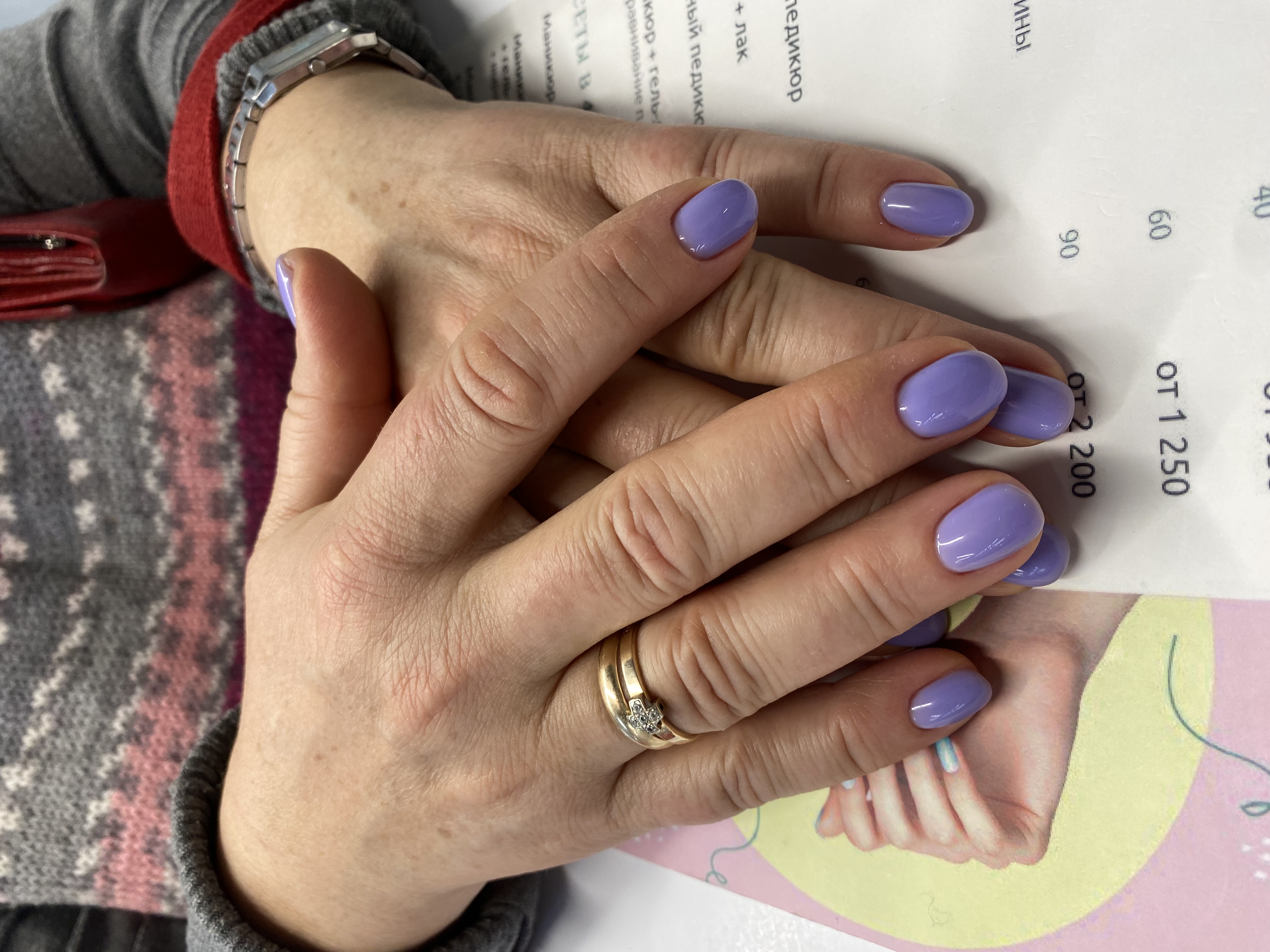 однотон, на каждый день, Маникюр, нюд, голубой