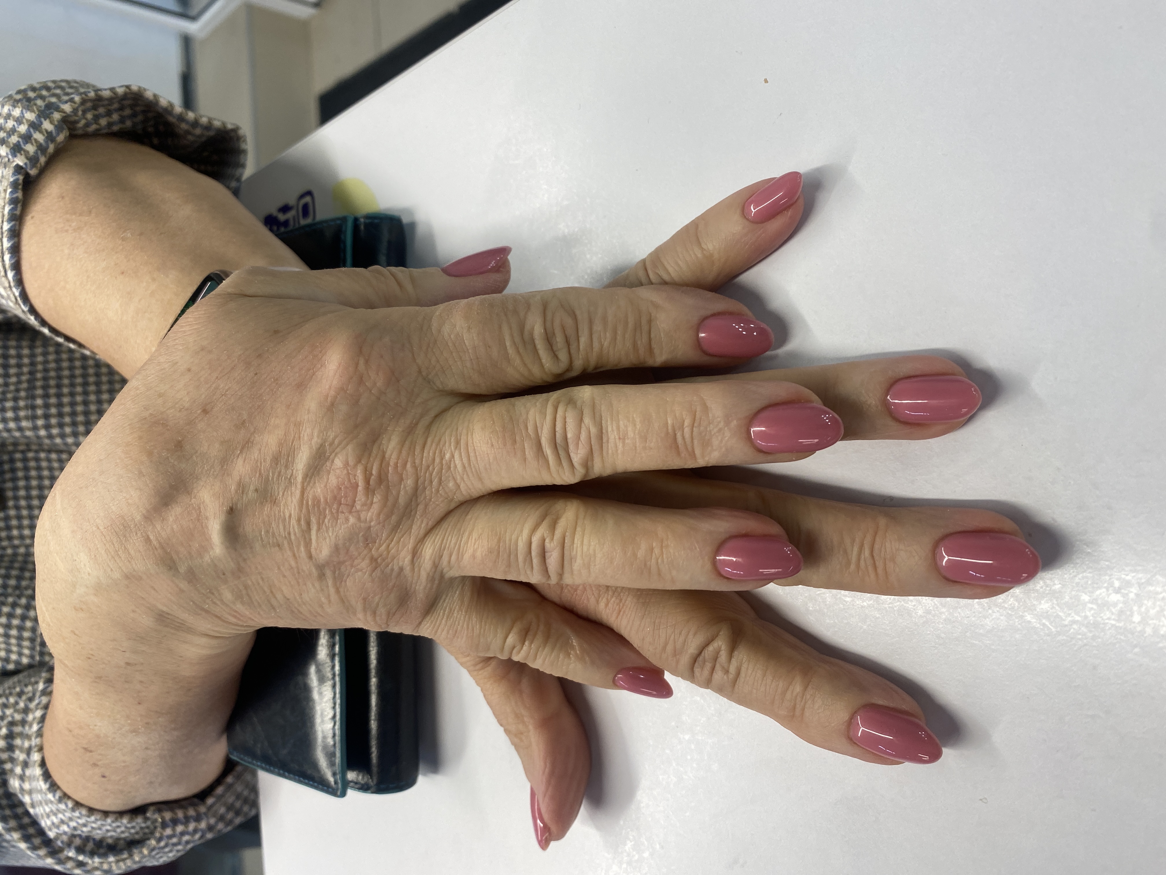 Маникюр, нюд, сиреневый, на каждый день, однотон