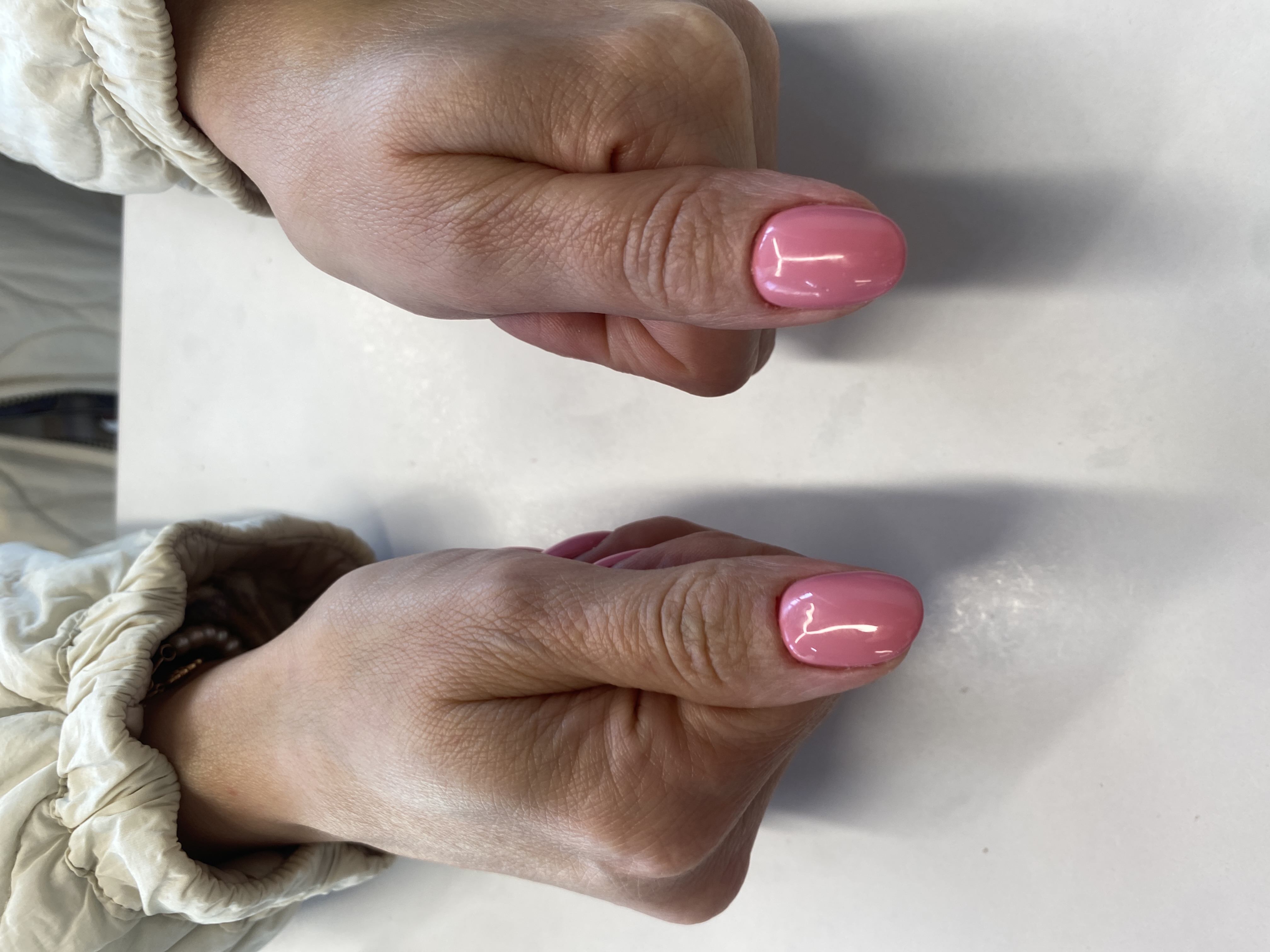 Маникюр, однотон, нюд, розовый, на каждый день