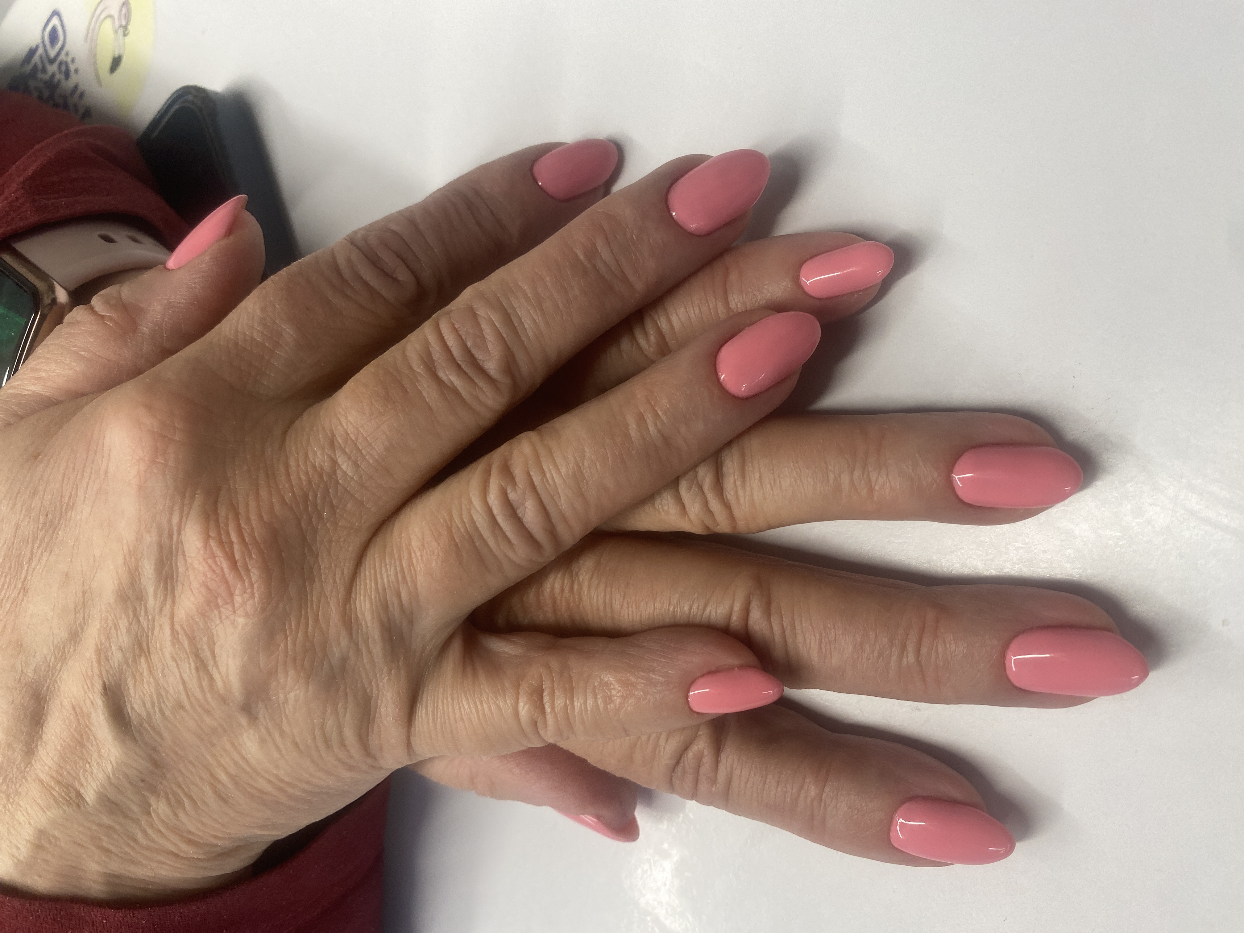 нюд, Маникюр, однотон, на каждый день, розовый