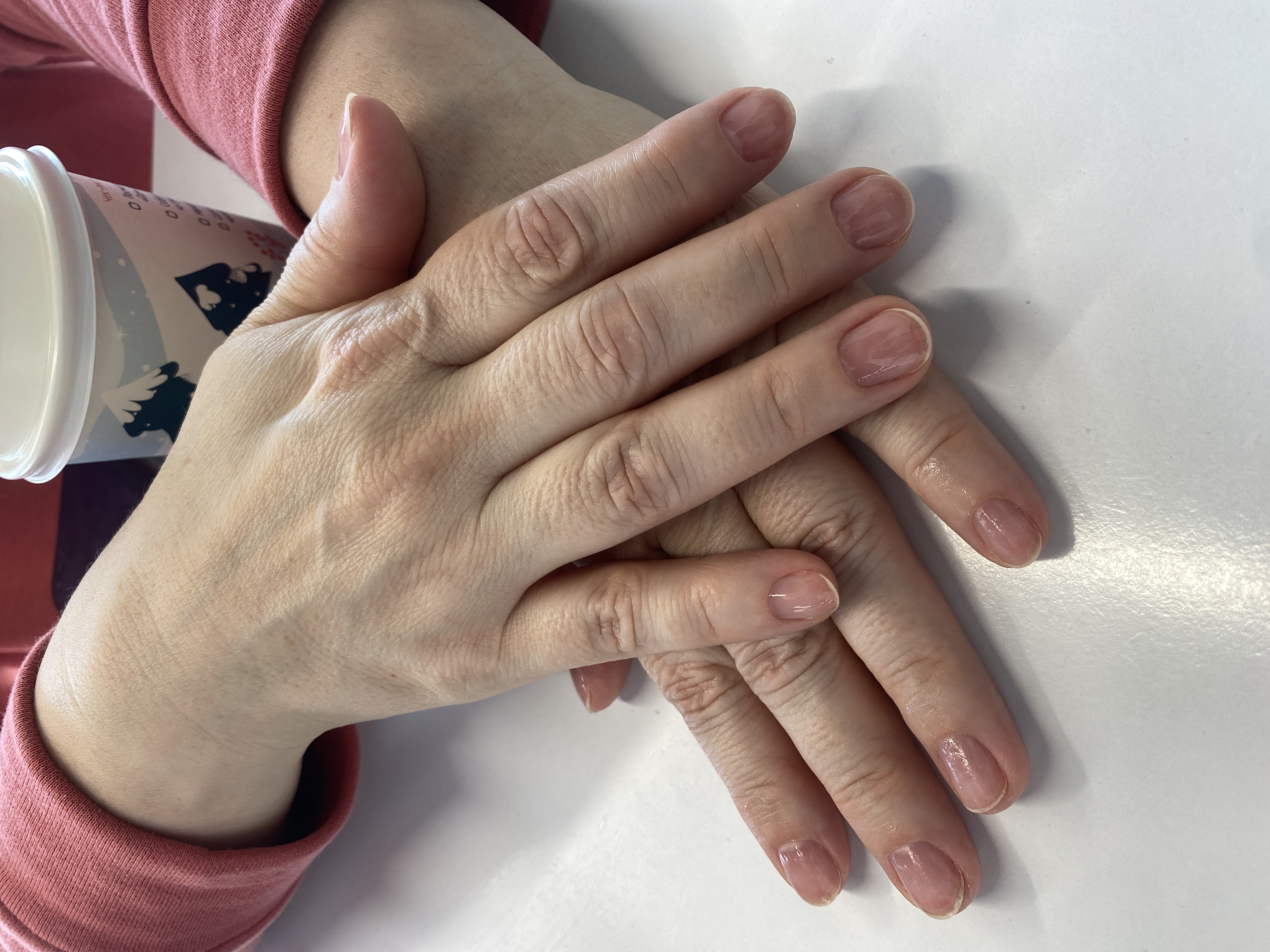 Маникюр, однотон, бесцветный, на каждый день