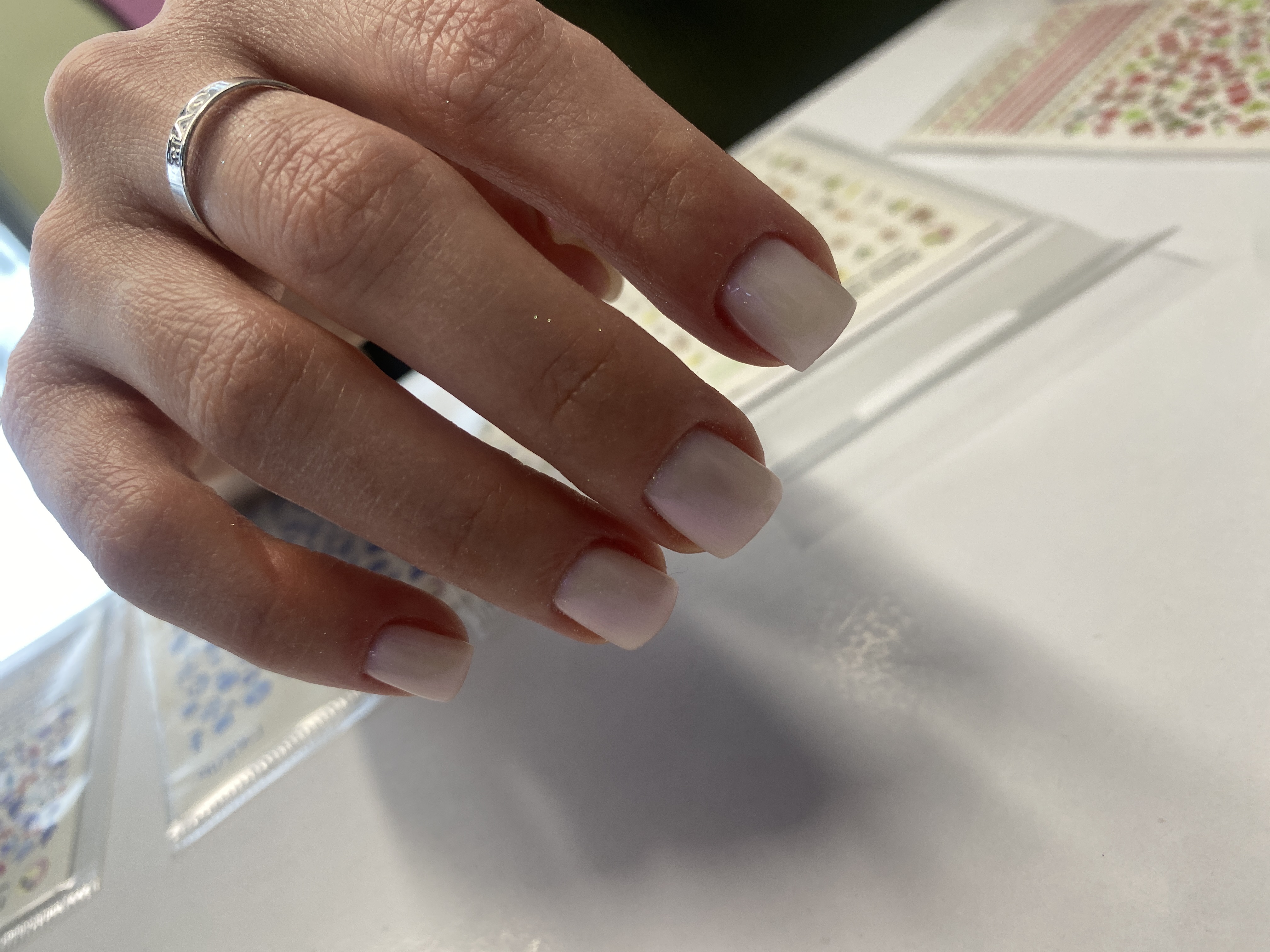 однотон, Маникюр, белый, на каждый день