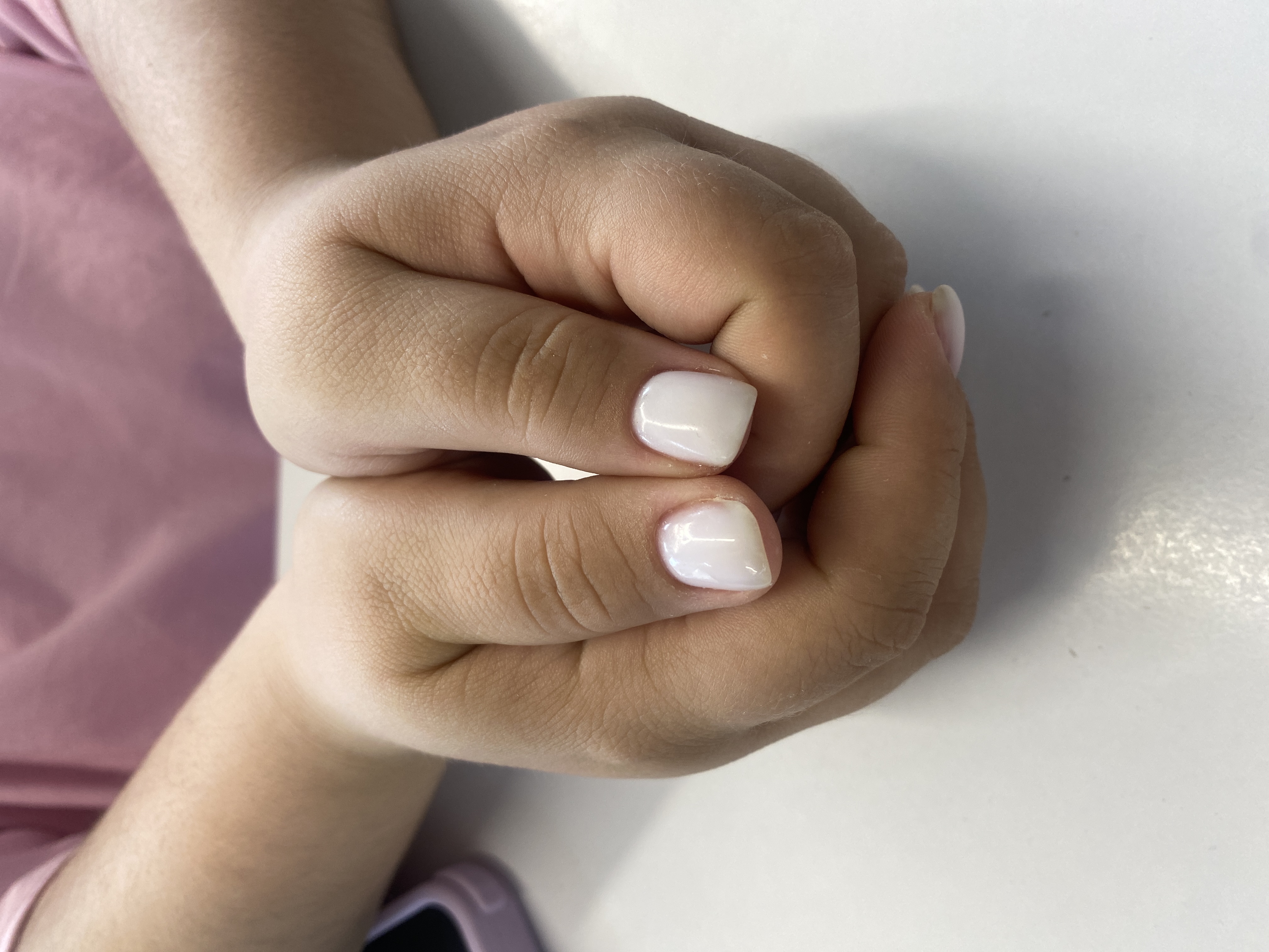 Маникюр, однотон, на каждый день, белый