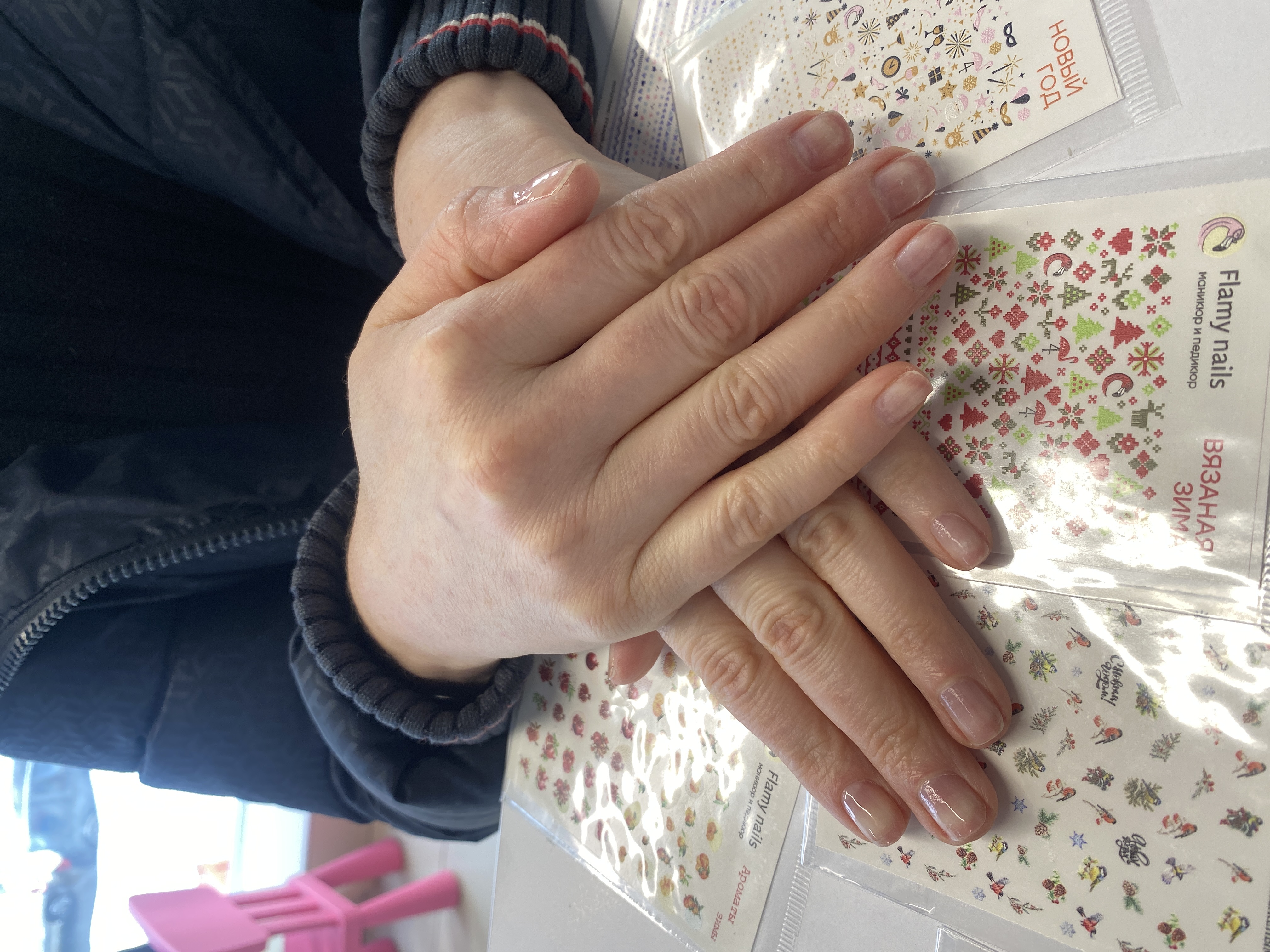 на каждый день, Маникюр, бесцветный, однотон