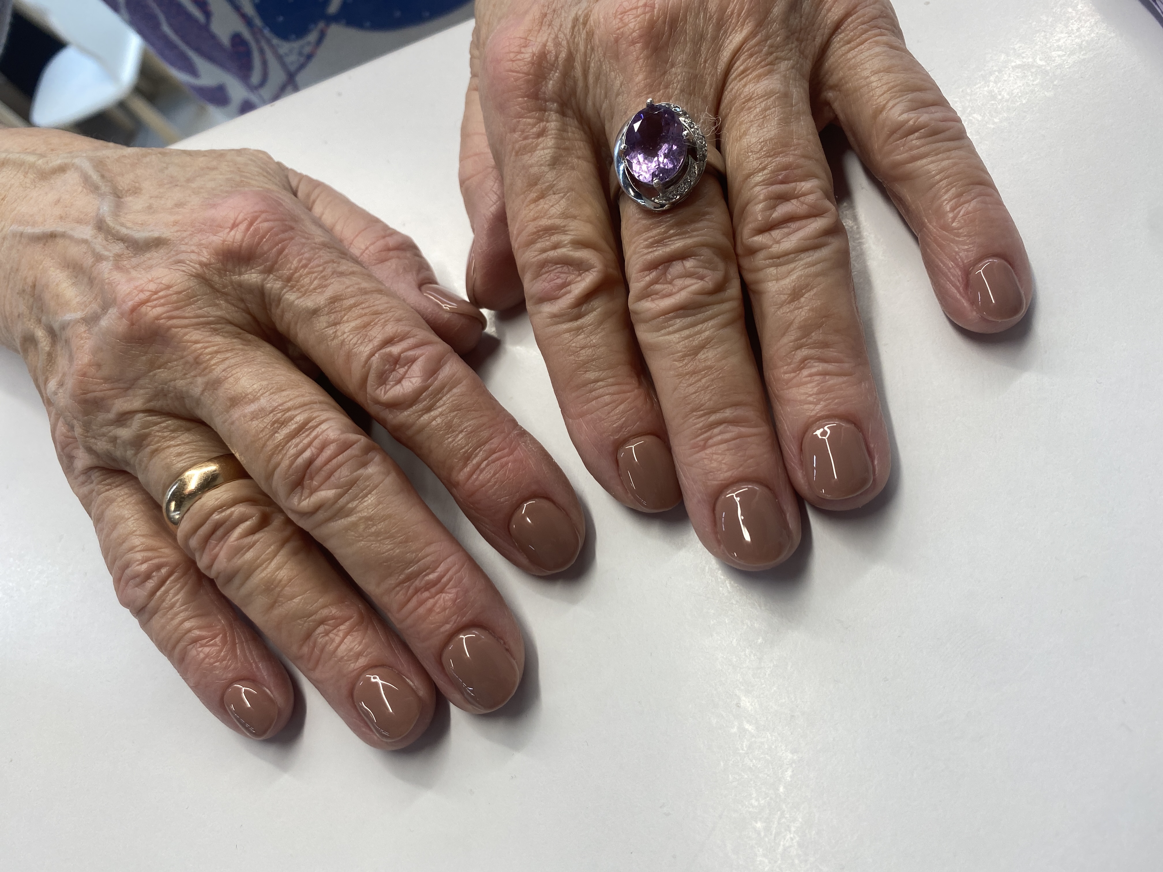 Маникюр, нюд, однотон, на каждый день, бежевый