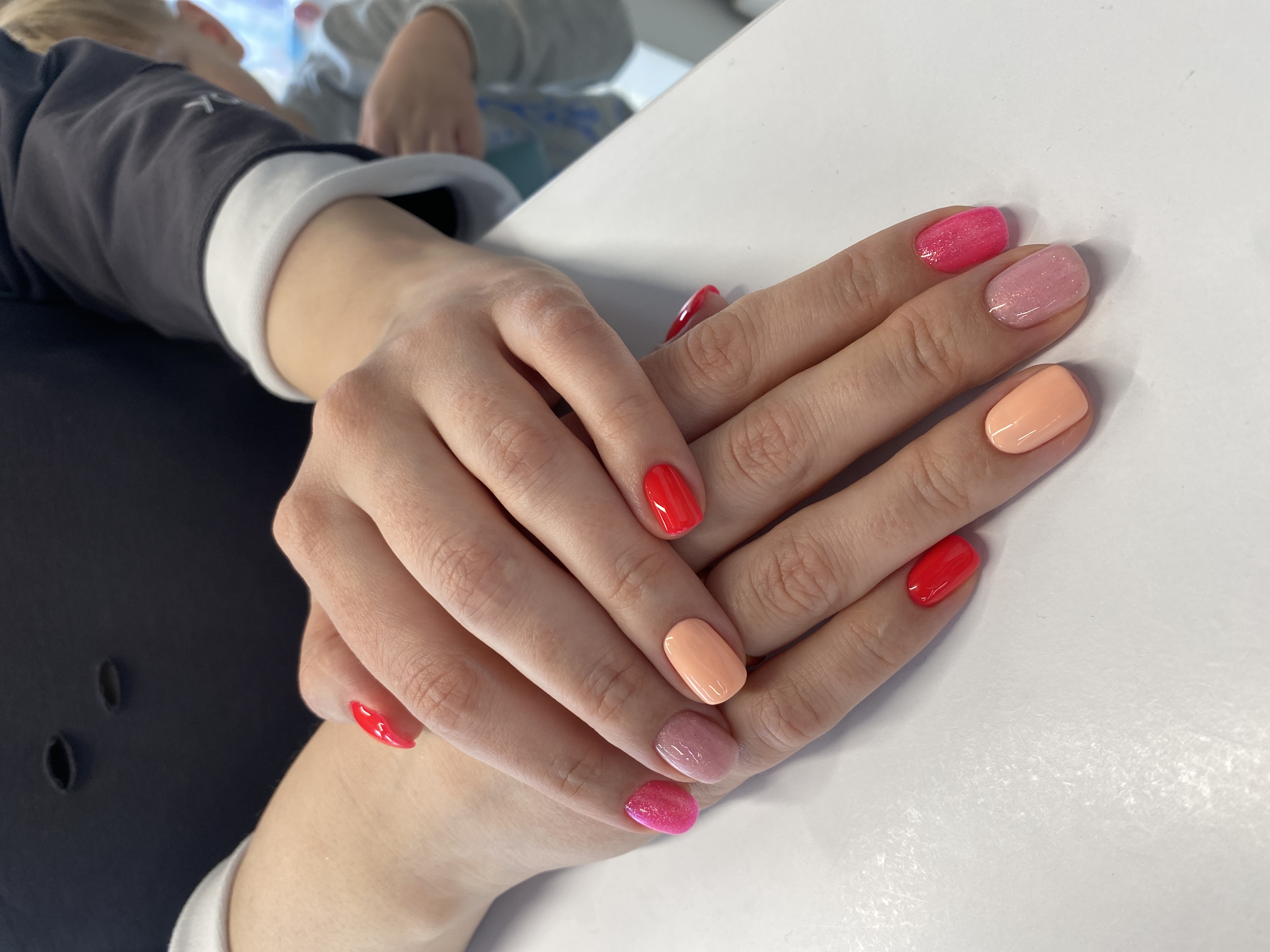 лак с блестками, Маникюр, разные цвета, на каждый день