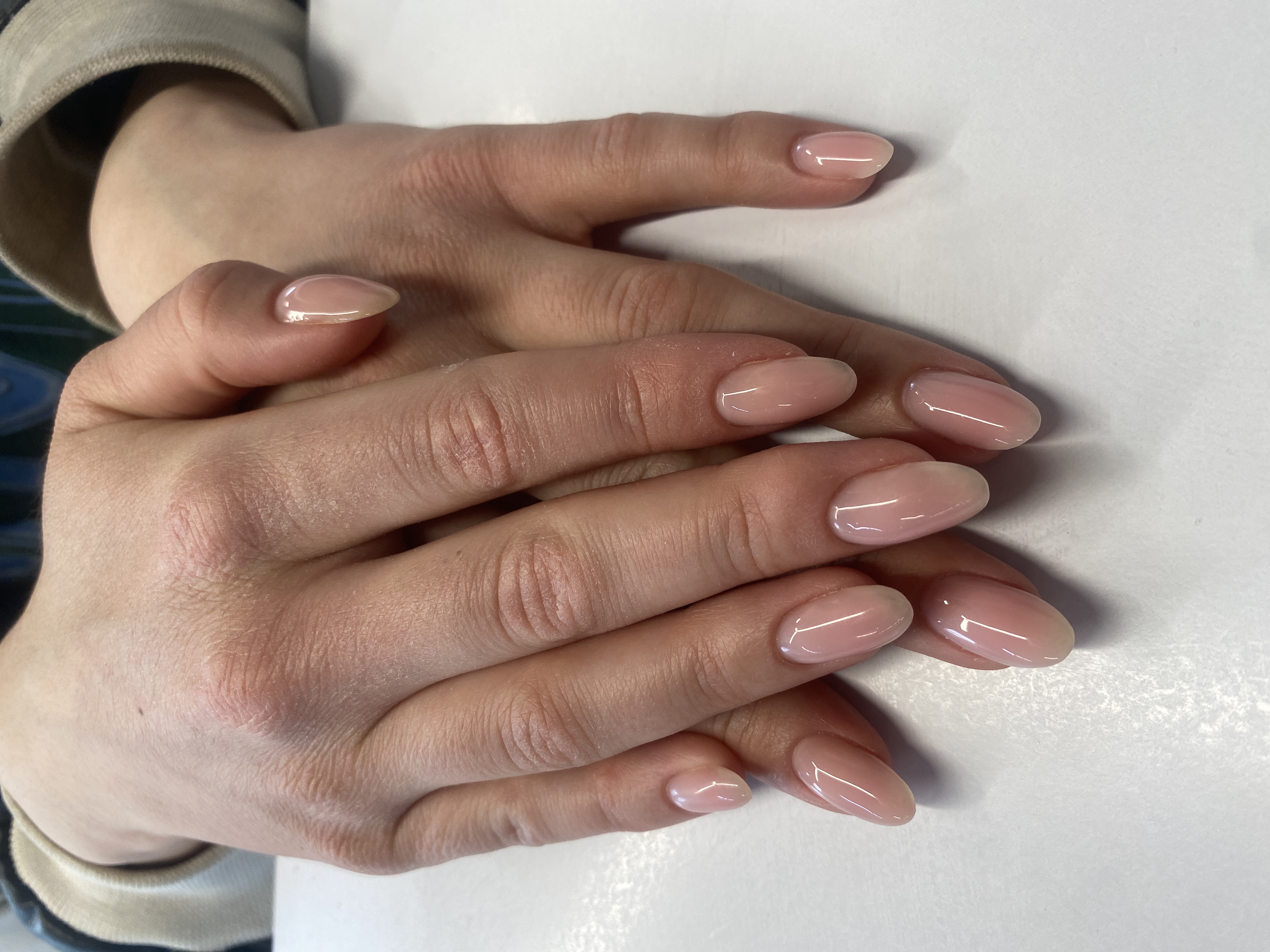 на каждый день, однотон, Маникюр, молочный, нюд