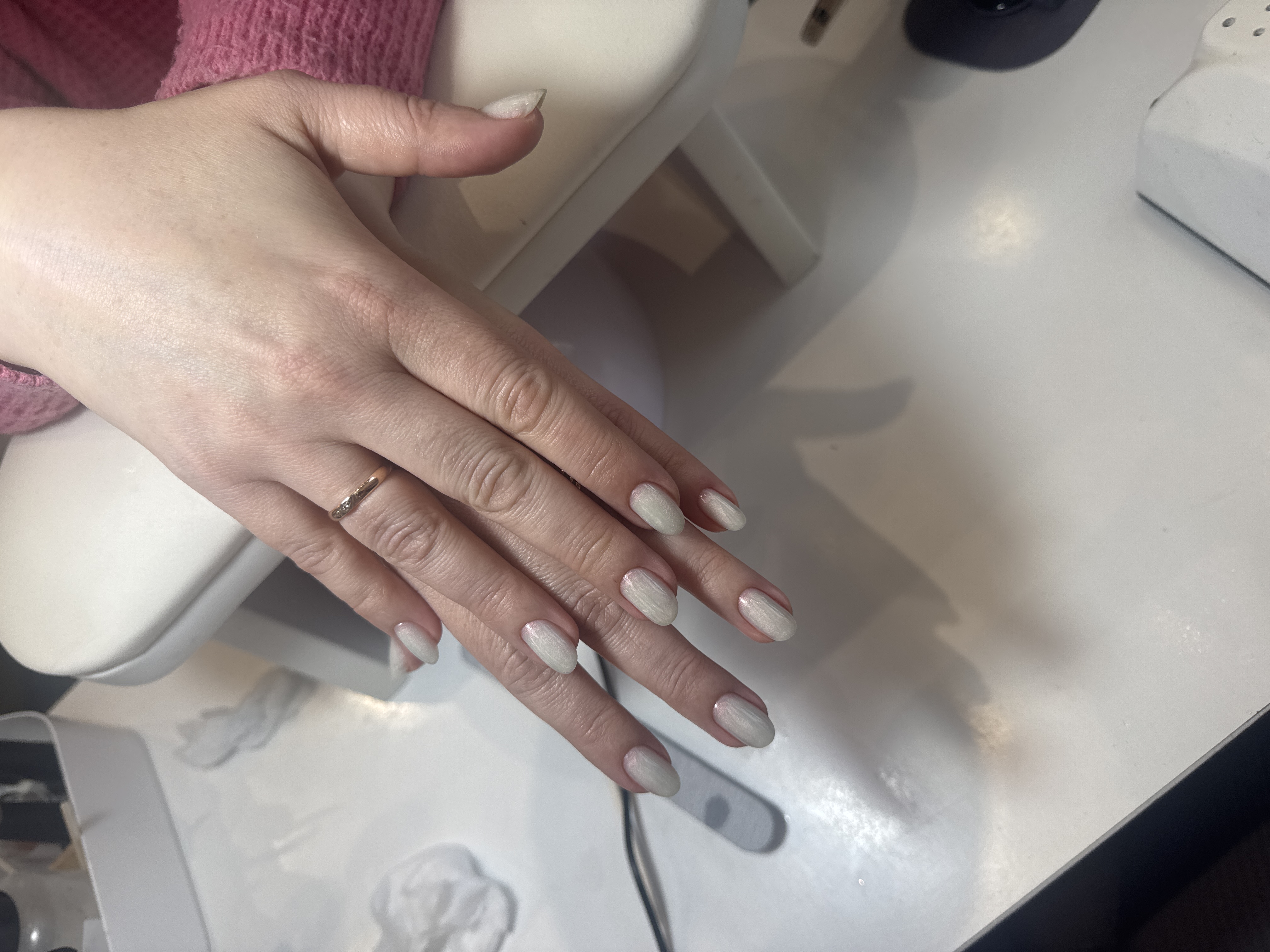 однотон, лак с блестками, Маникюр, перламутр, на каждый день