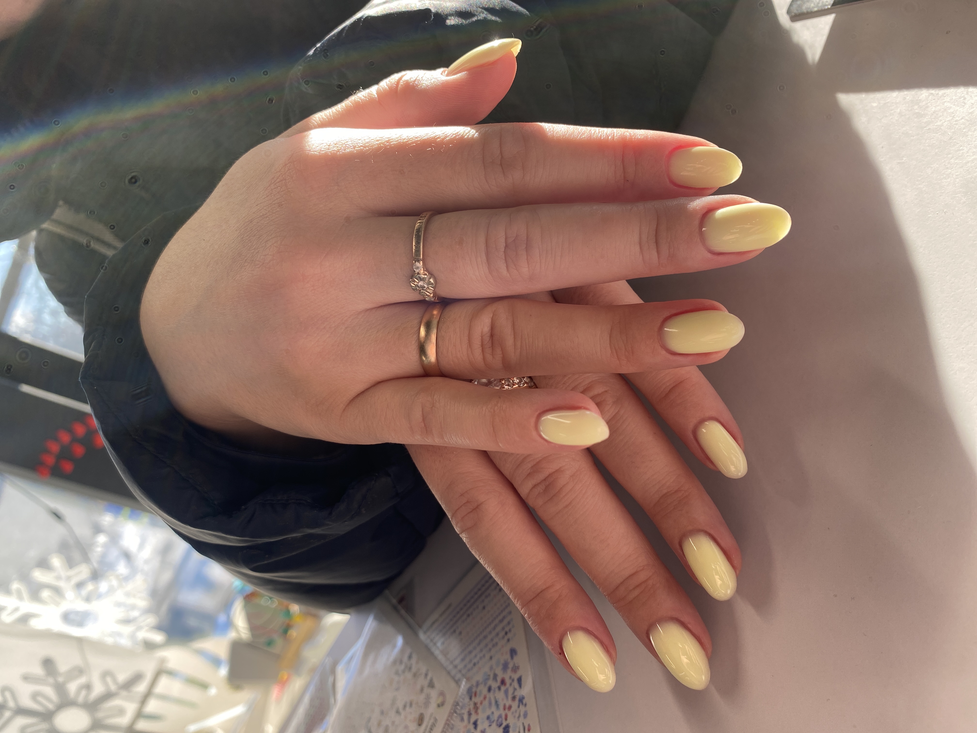 однотон, нюд, слоновая кость, на каждый день, Маникюр