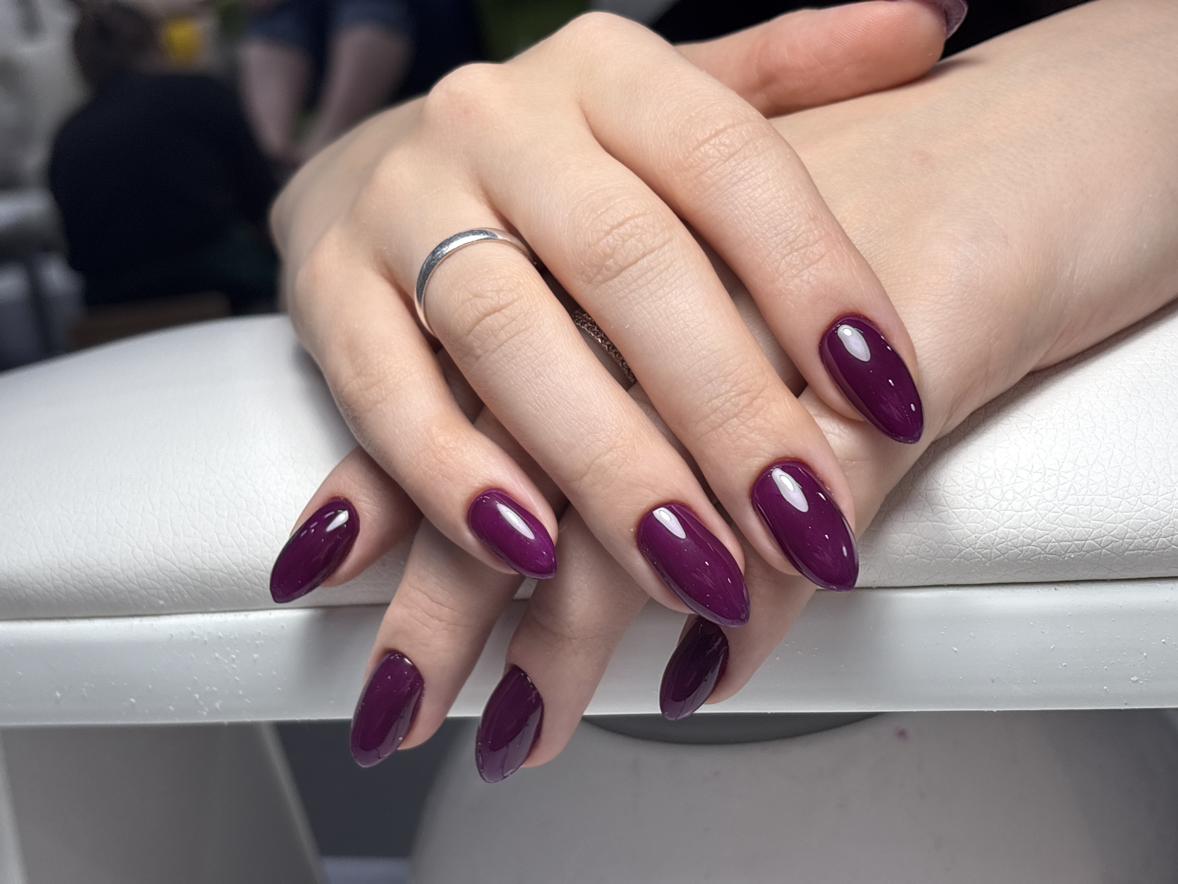 однотон, Маникюр, на каждый день, фиолетовый