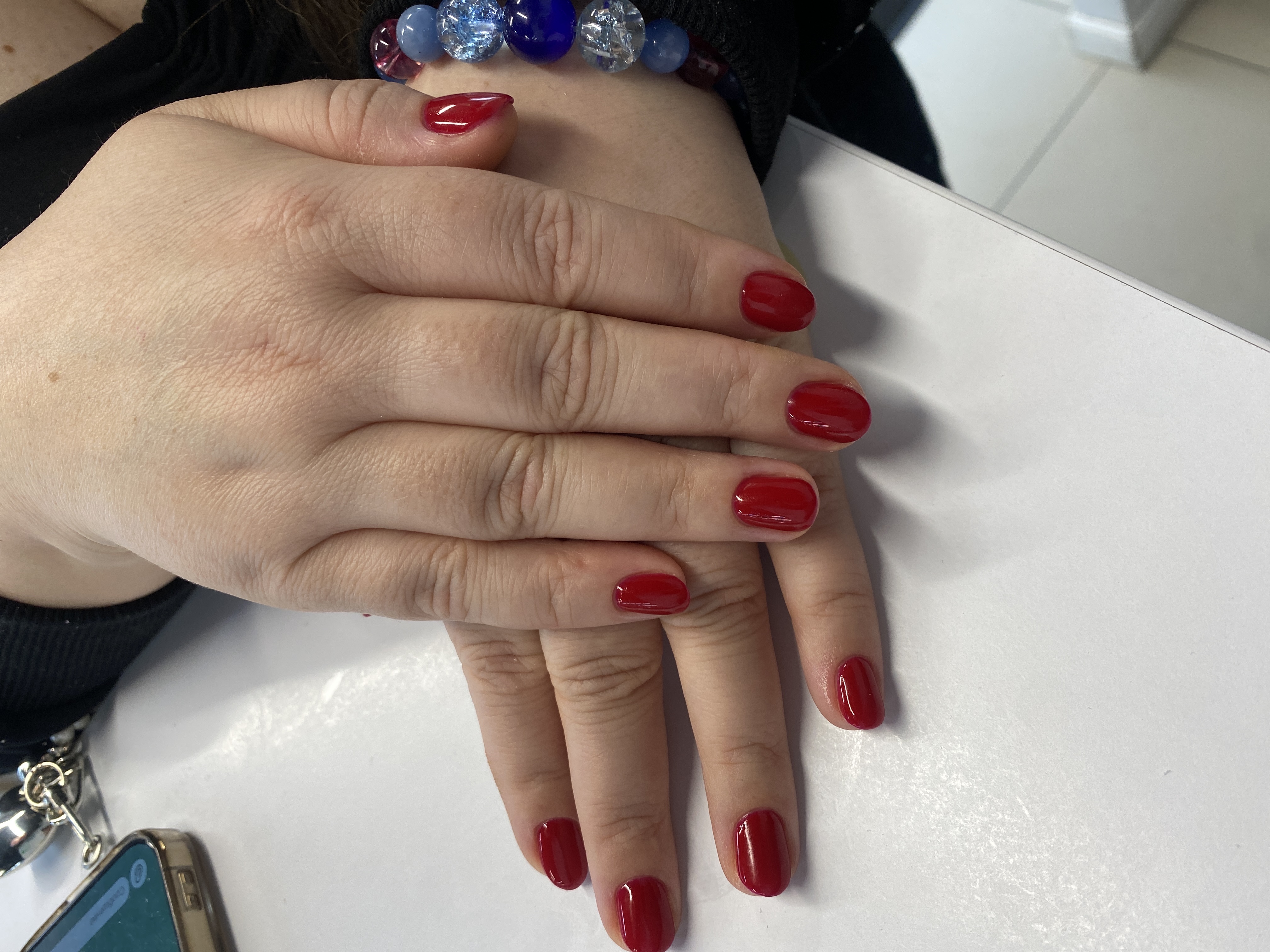 однотон, Маникюр, на каждый день, бордовый