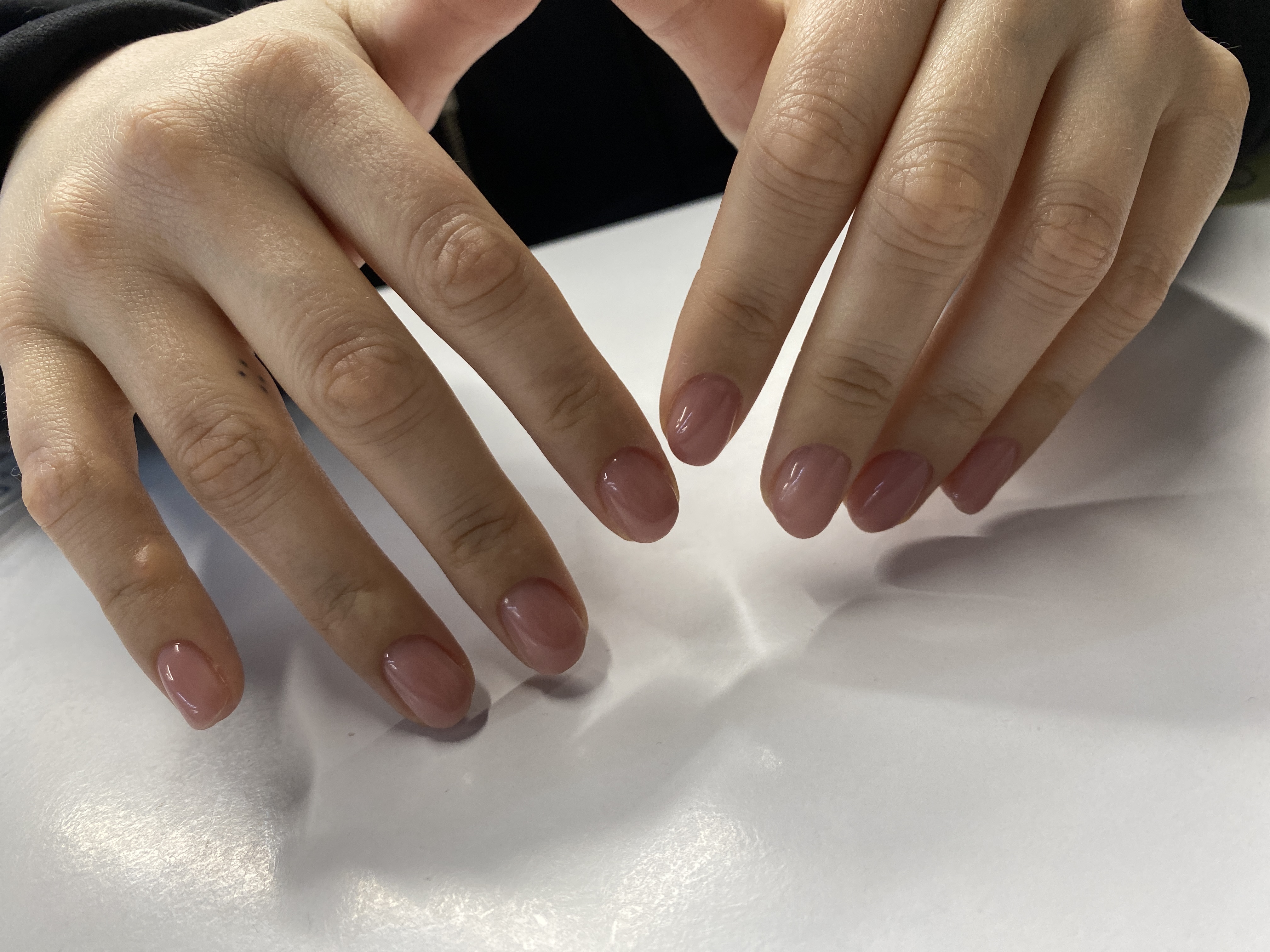 Маникюр, нюд, натуральный, на каждый день, однотон