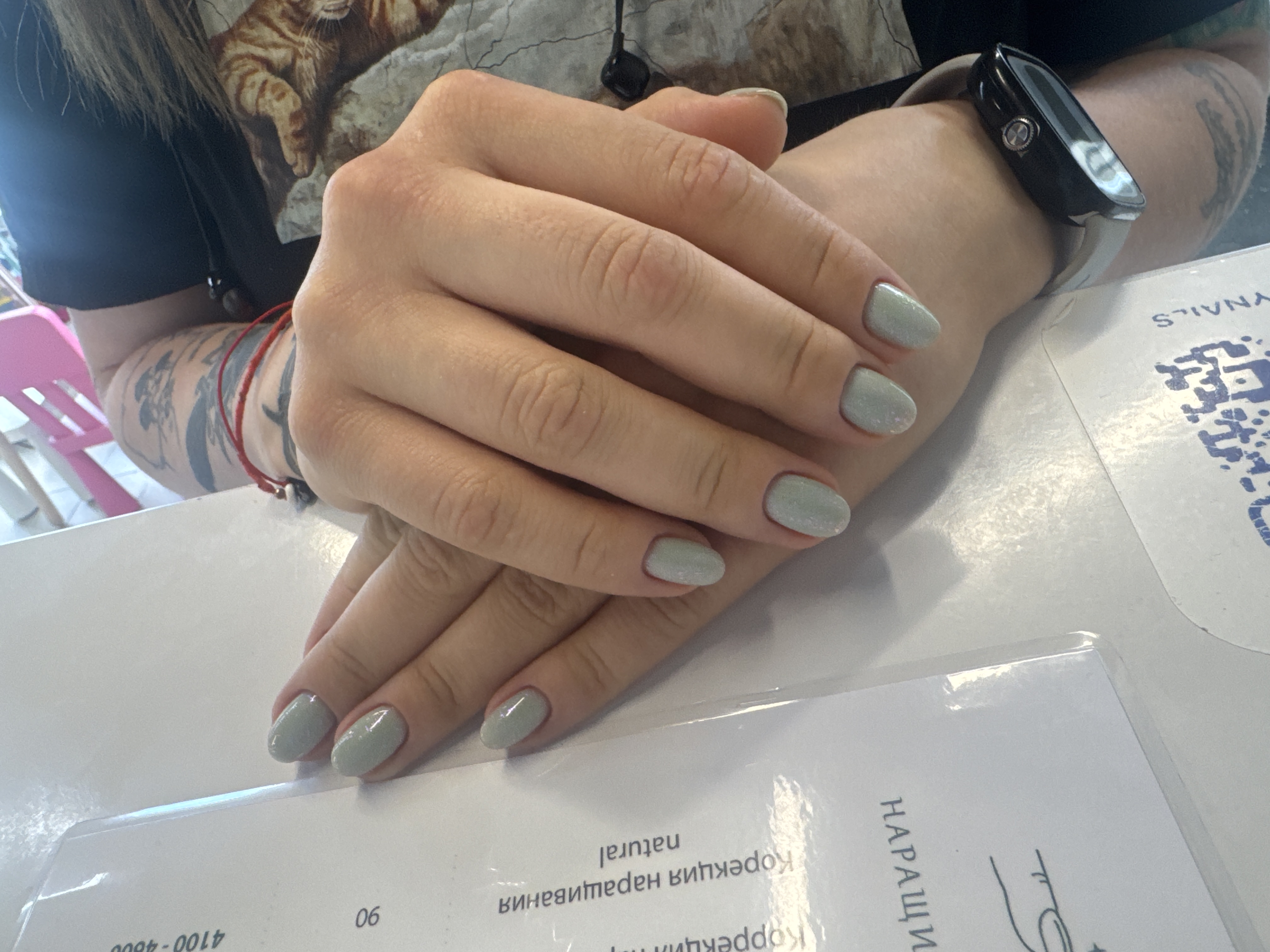 нюд, Маникюр, однотон, на каждый день, серый