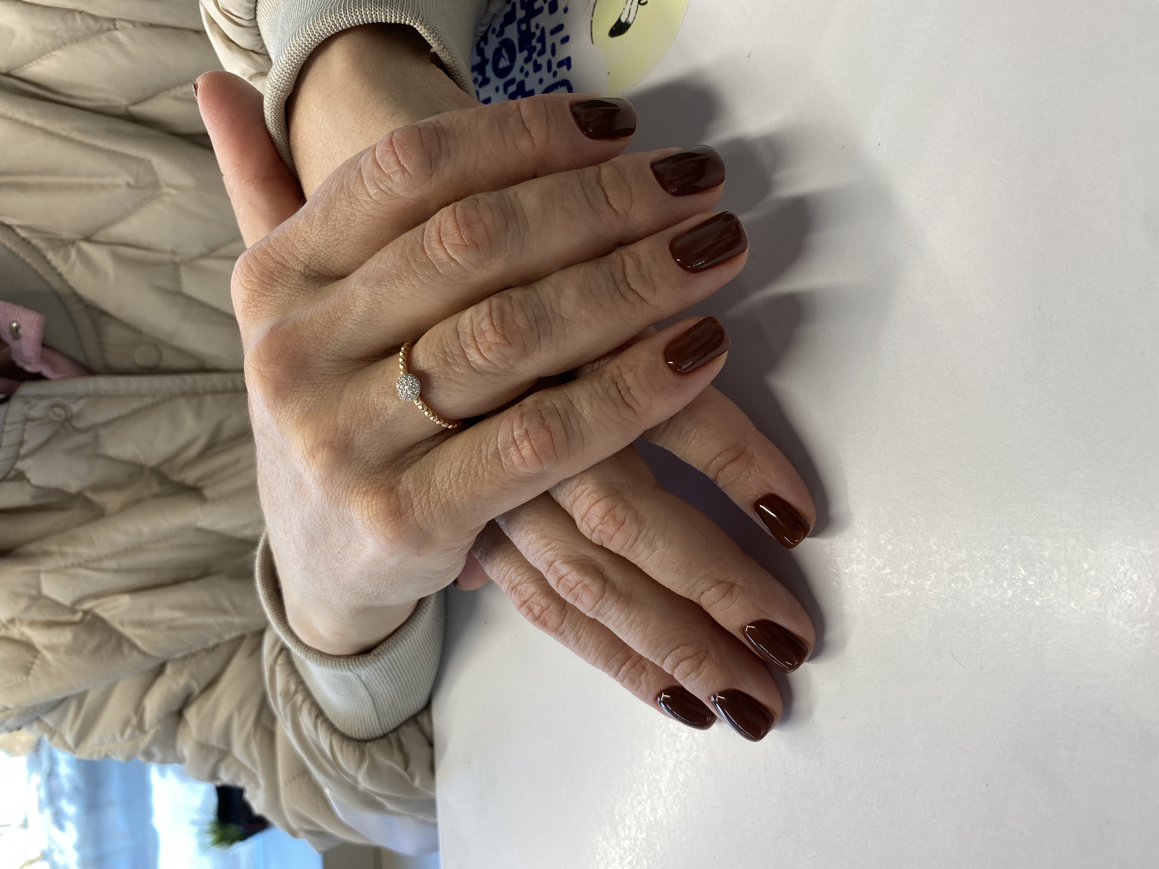 однотон, Маникюр, коричневый, на каждый день