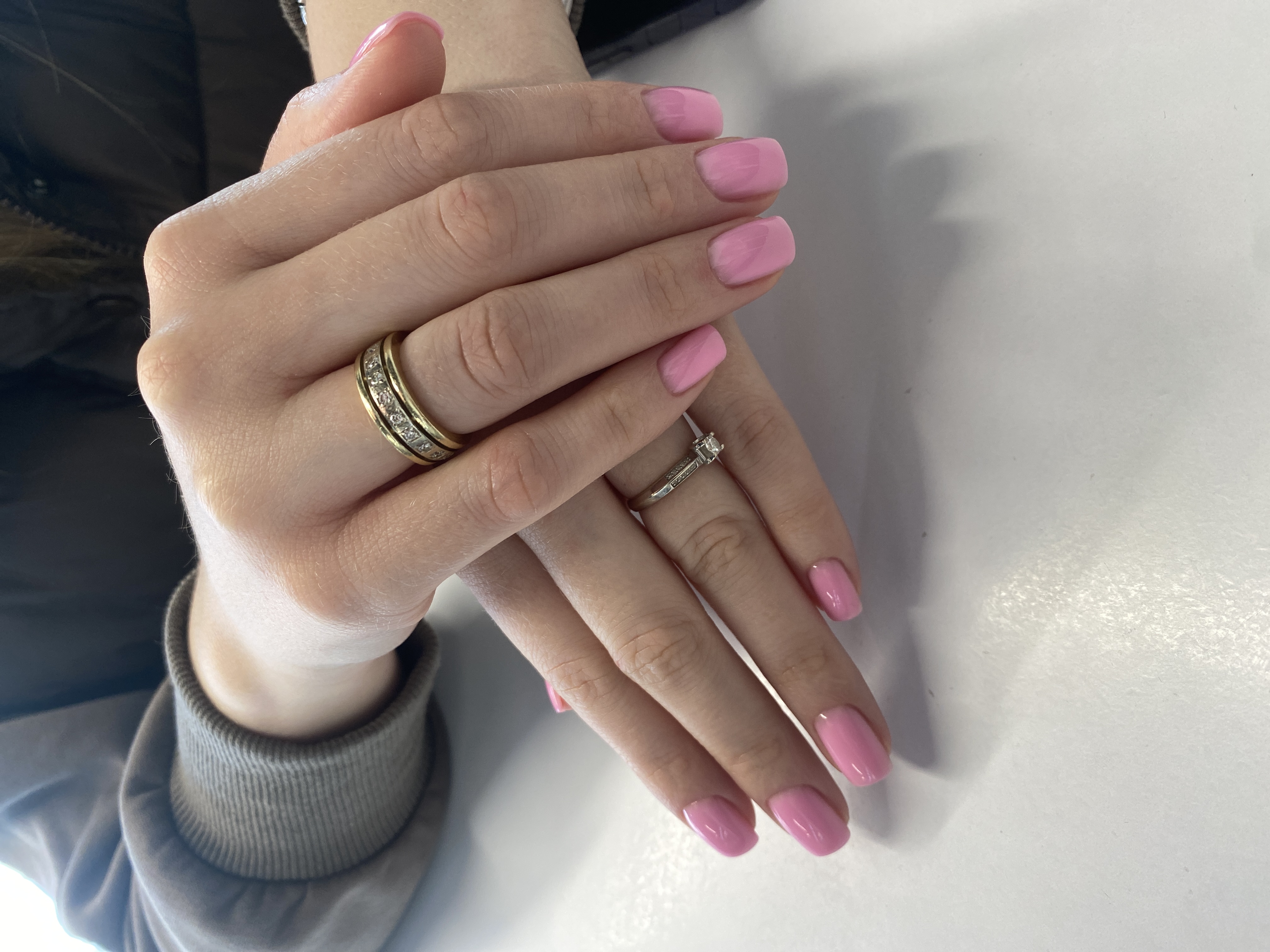 нюд, на каждый день, Маникюр, однотон, нежный, розовый